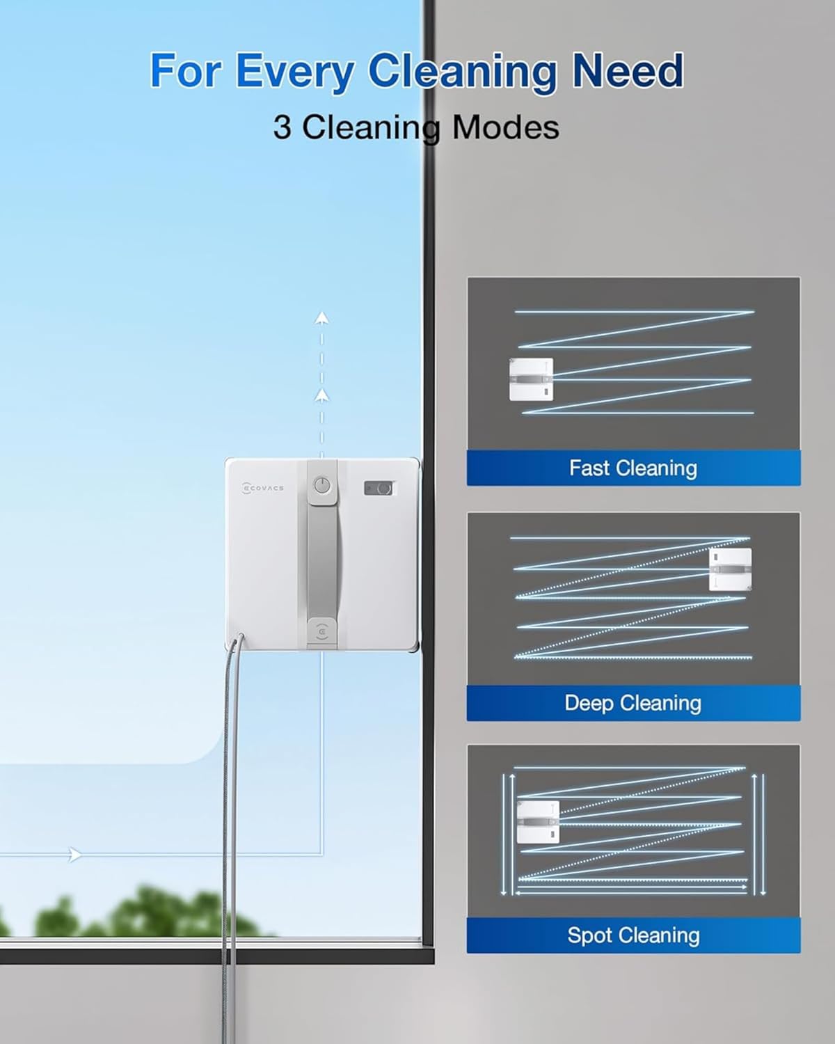 Thumbnail 4 de ECOVACS WINBOT MINI: Lavavetri compatto per finestre difficili
