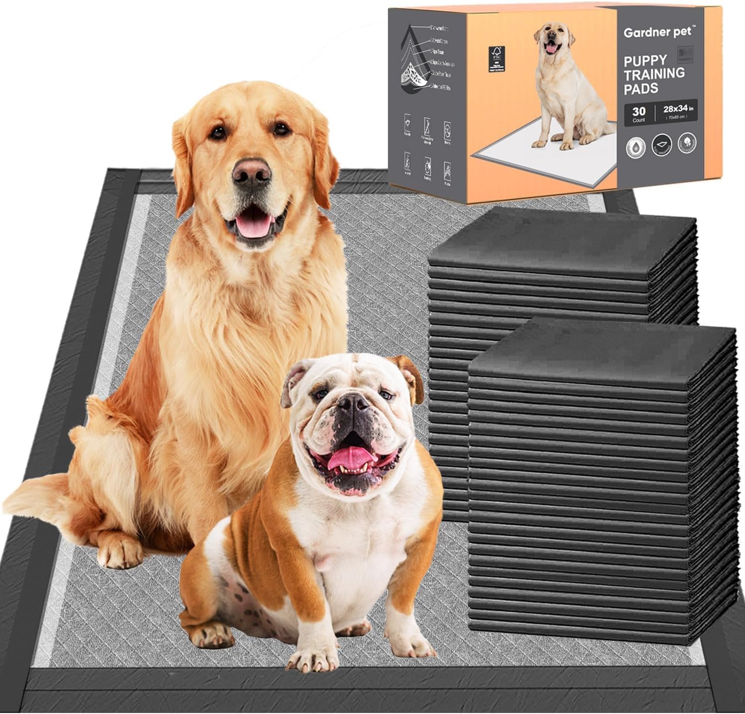 Detalle de Gardner Pet Extra Large Carbon Puppy Pads 70x85cm