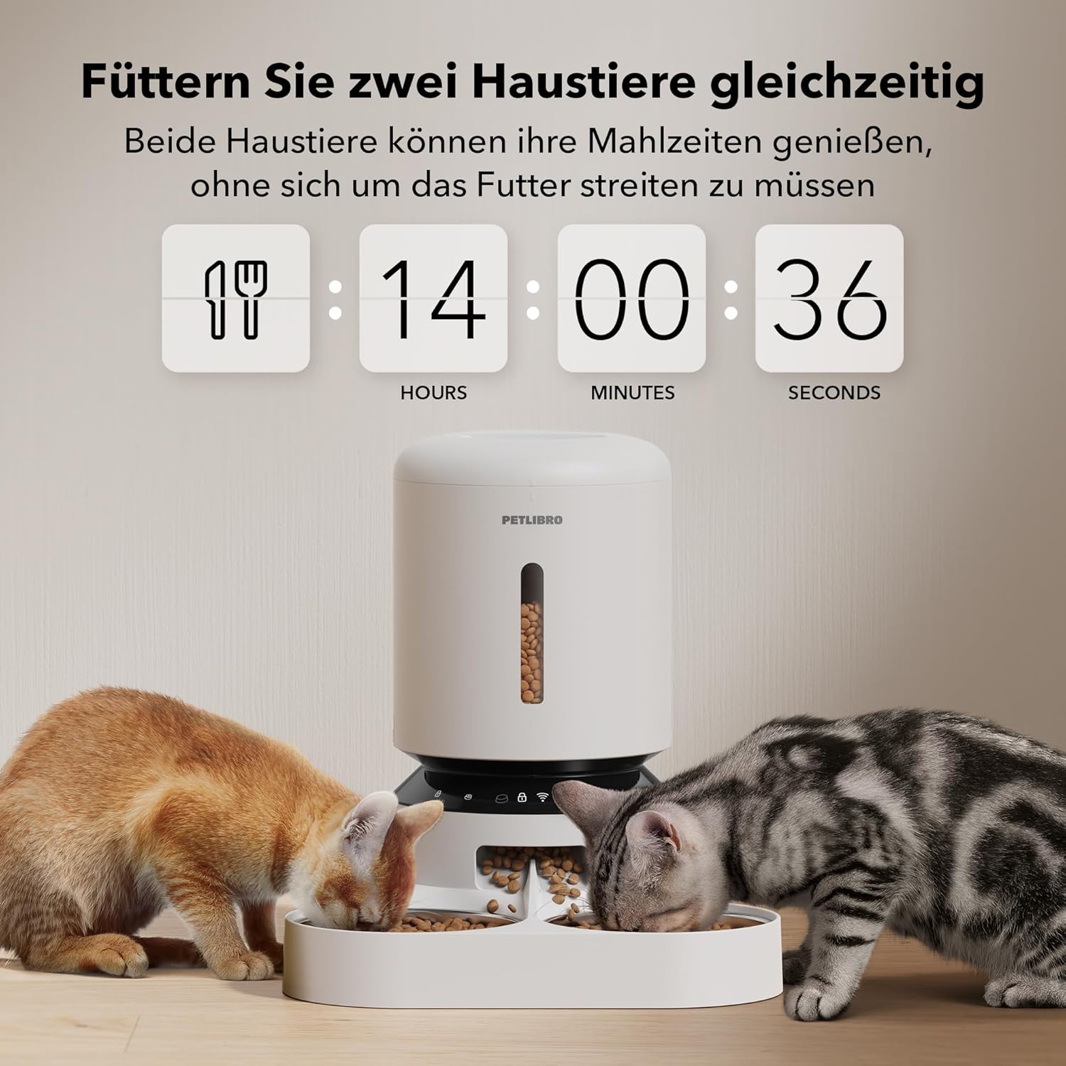 Thumbnail 1 de PETLIBRO 5L Futterautomat für 2 Katzen 📱