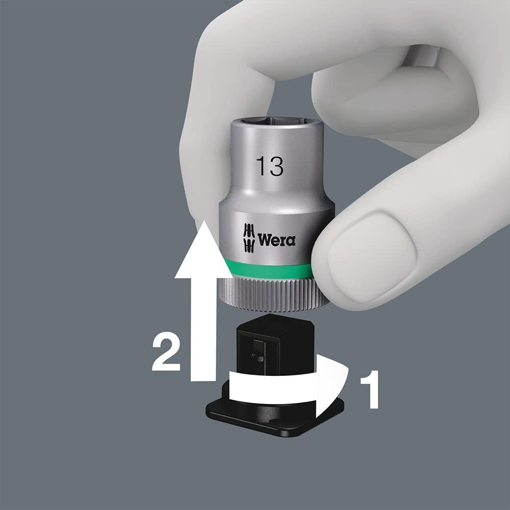 Thumbnail 6 de Jeu de douilles 1/4" Wera Zyklop avec fonction de retenue, sangle porte-outils textile (set de 10 pièces)