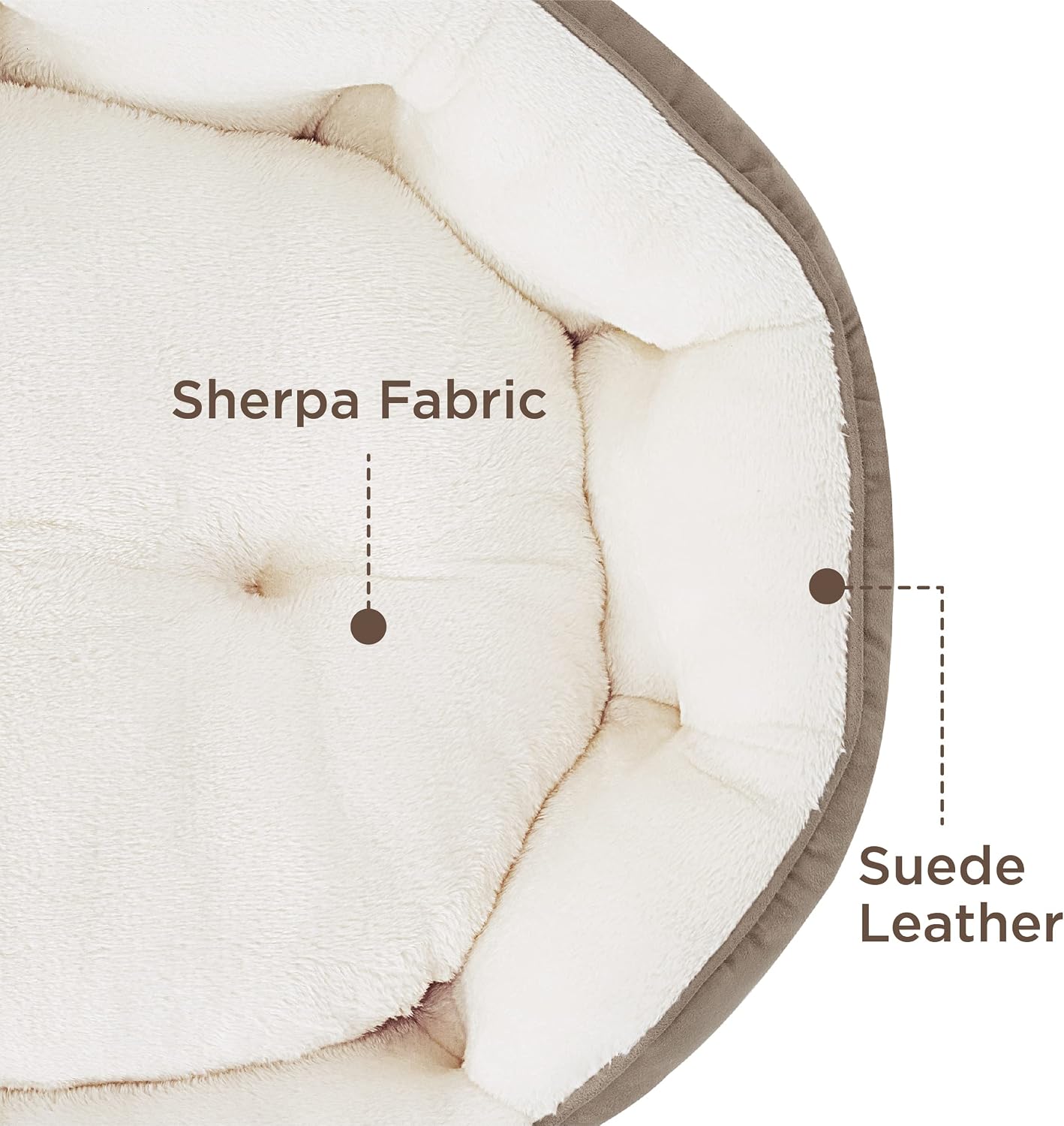 Thumbnail 3 de Bedsure Dog Bed 63x53x20cm for Small Dogs