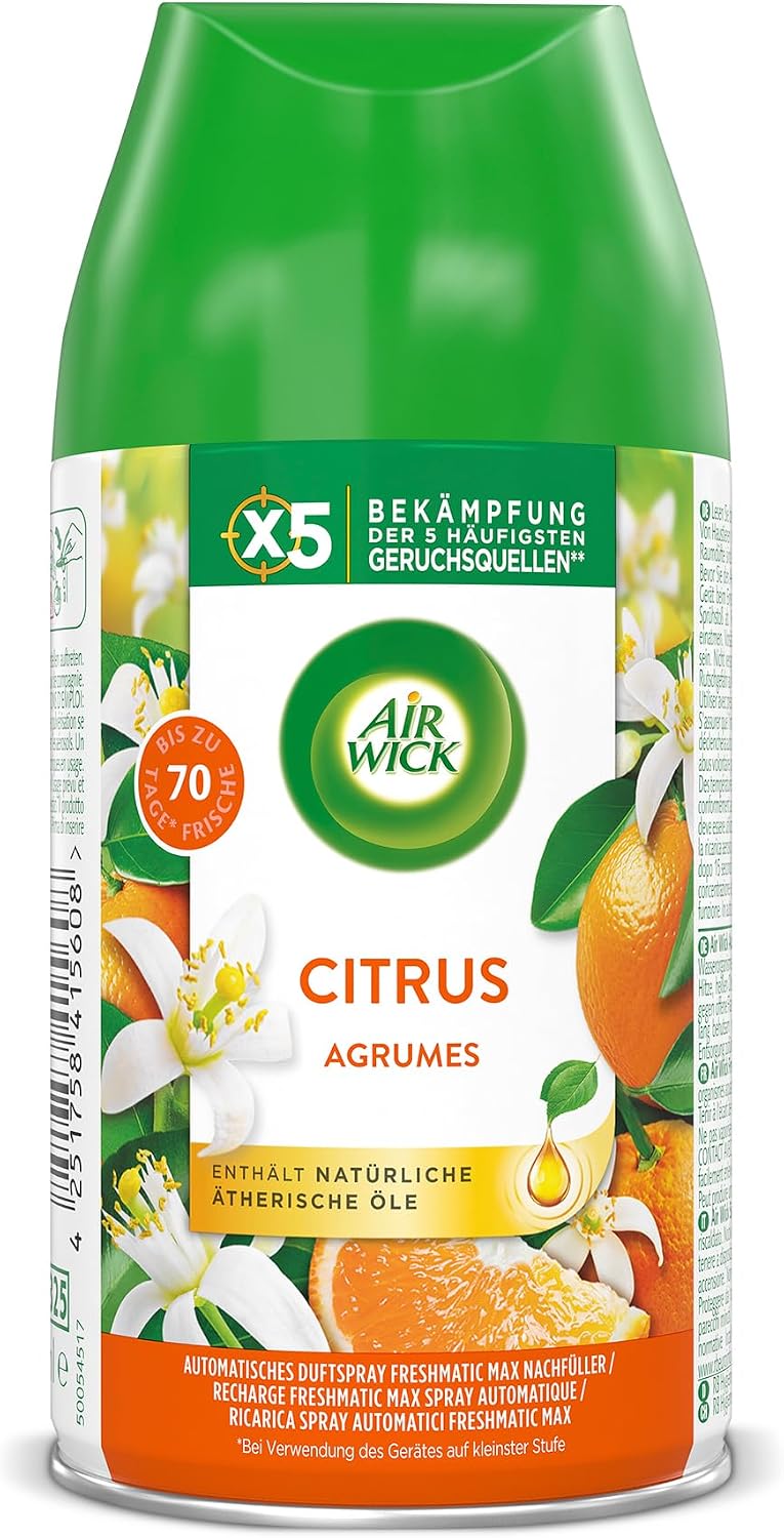 Detalle 2 de Air Wick Freshmatic Max – Nachfüller Set Citrus, 6 x 250 ml