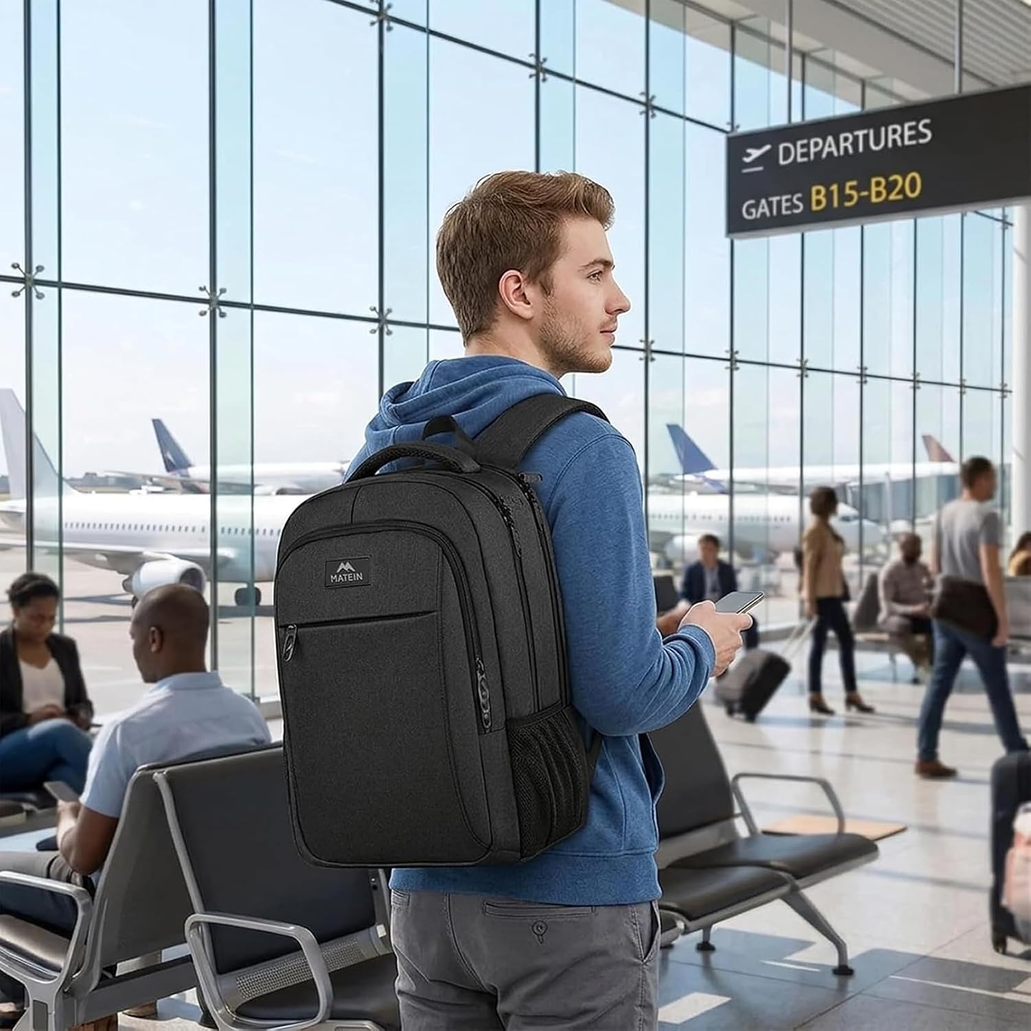 Thumbnail 1 de MATEIN Mochila Antirrobo Impermeable para 15.6" Laptop 💼