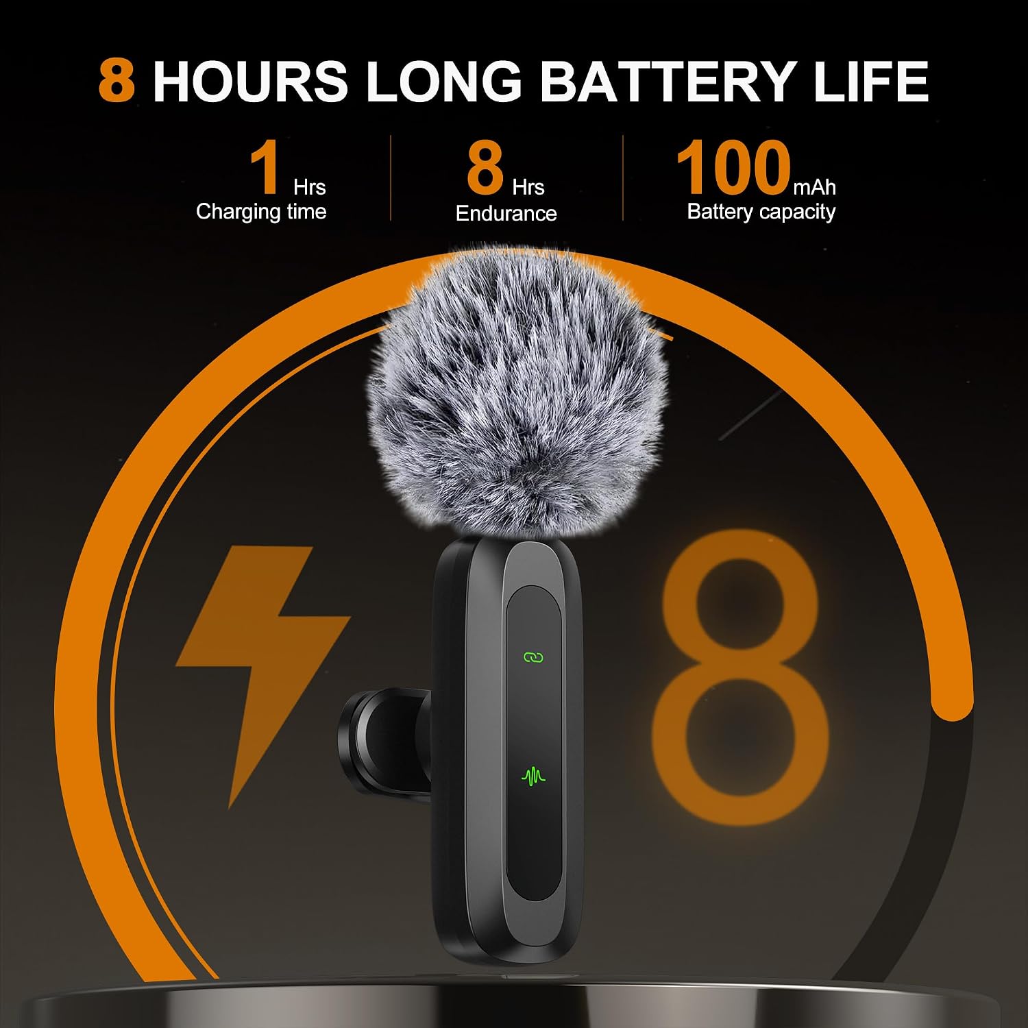 Thumbnail 5 de Jubolion J3 Wireless Lavalier Microphone for iPhone and Android