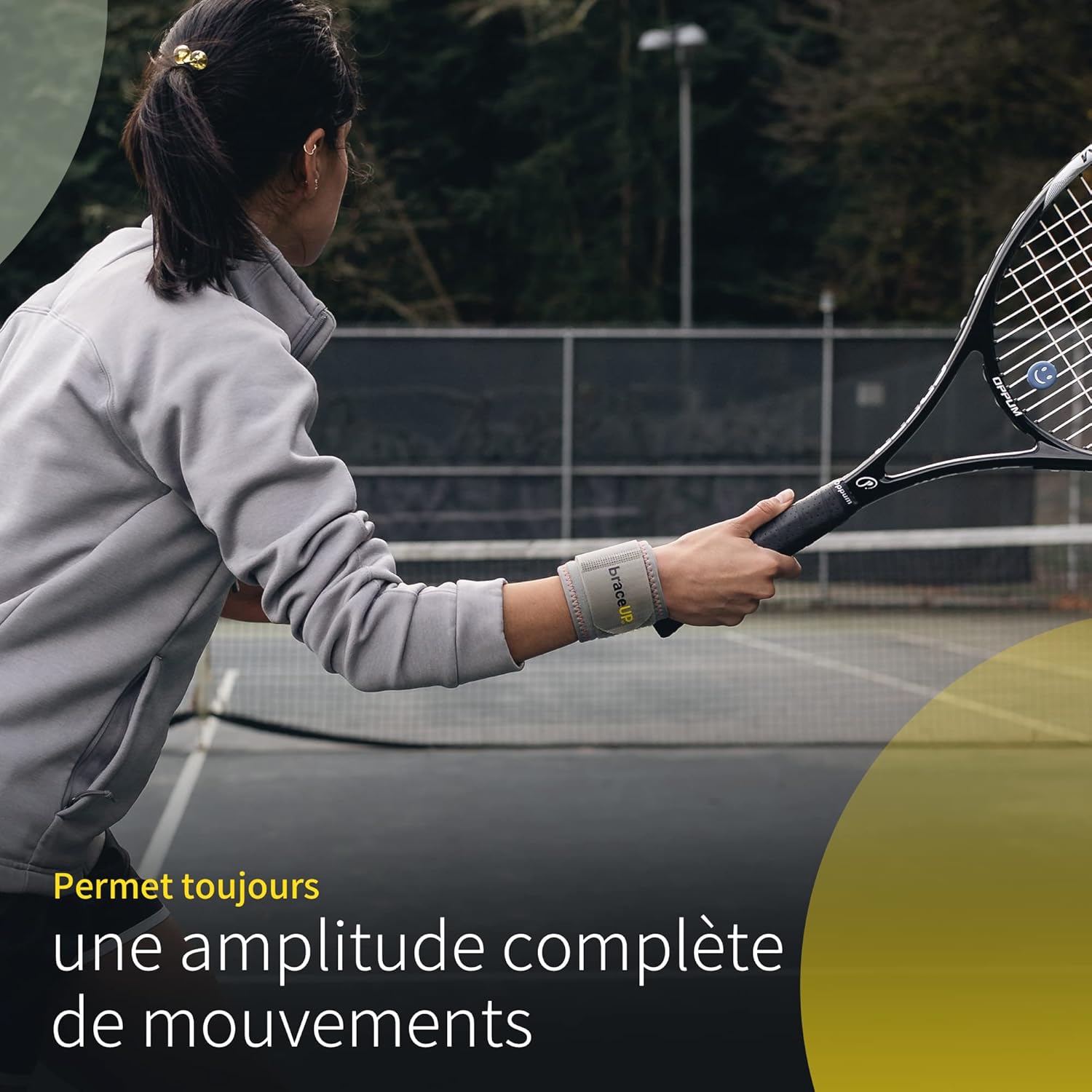 Thumbnail 5 de BraceUP Attelle de poignet BraceUP : orthèse pour musculation et tennis (noir)
