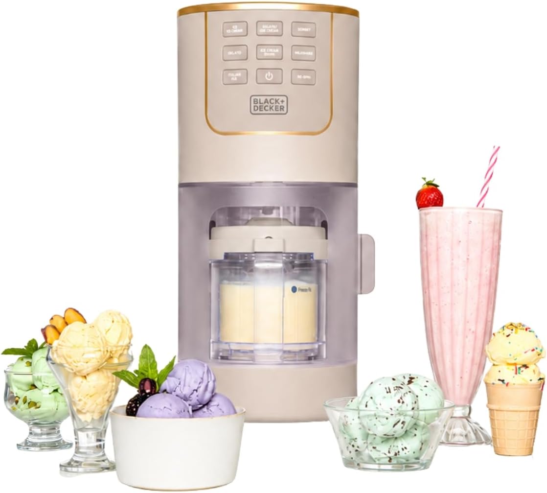 Detalle de BLACK+DECKER Ice Cream Maker for Families & Kids