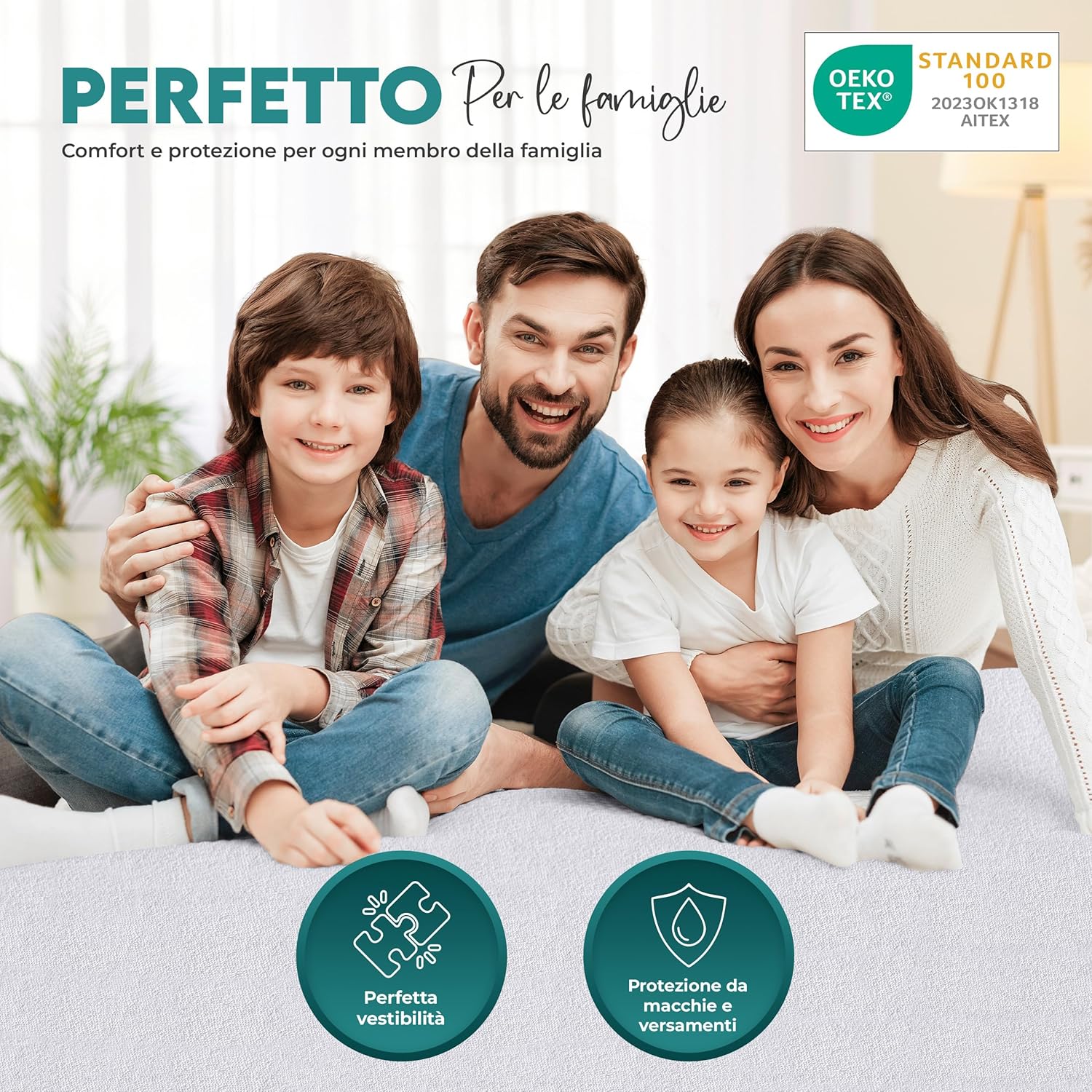 Thumbnail 6 de CopriMaterasso Singolo Impermeabile Utopia Bedding 90x190x40 cm – OEKO-TEX, lavabile, elastico tutto intorno