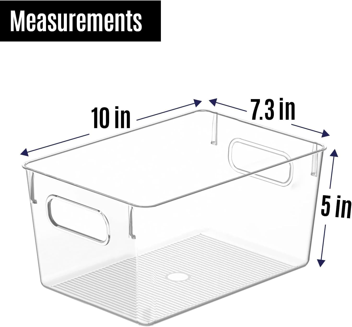 Thumbnail 2 de Clear Plastic Storage Bins for Kitchen and More