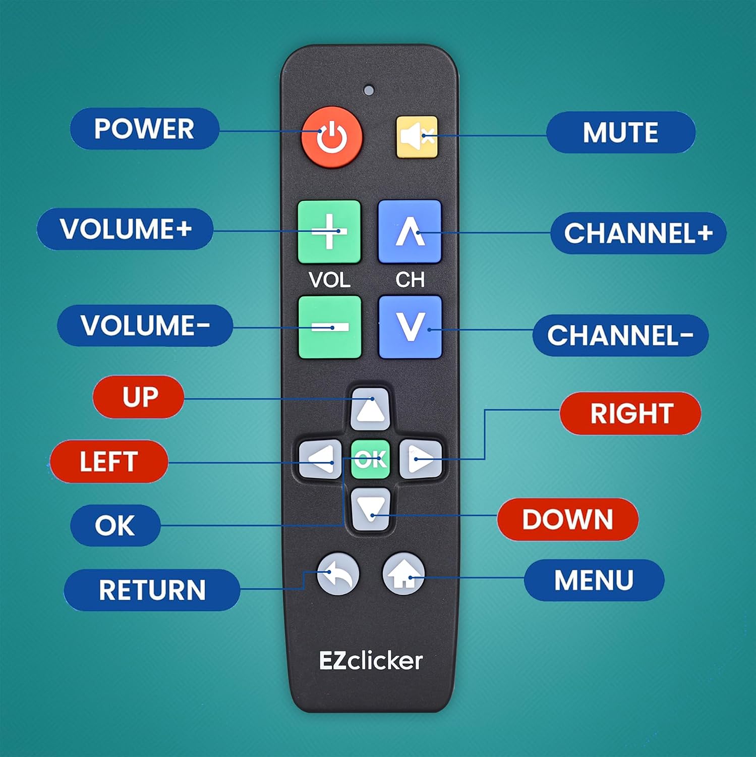 Detalle de LG Replacement TV Remote with Big Button Design for LG TVs