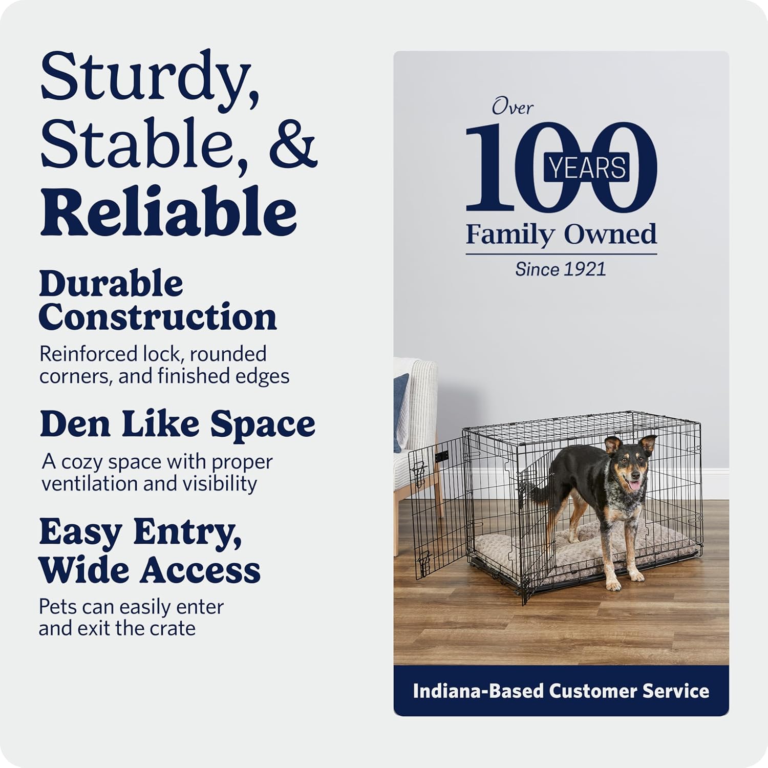 Detalle 2 de MidWest Homes for Pets 36-Inch iCrate Folding Dog Crate with Divider Panel