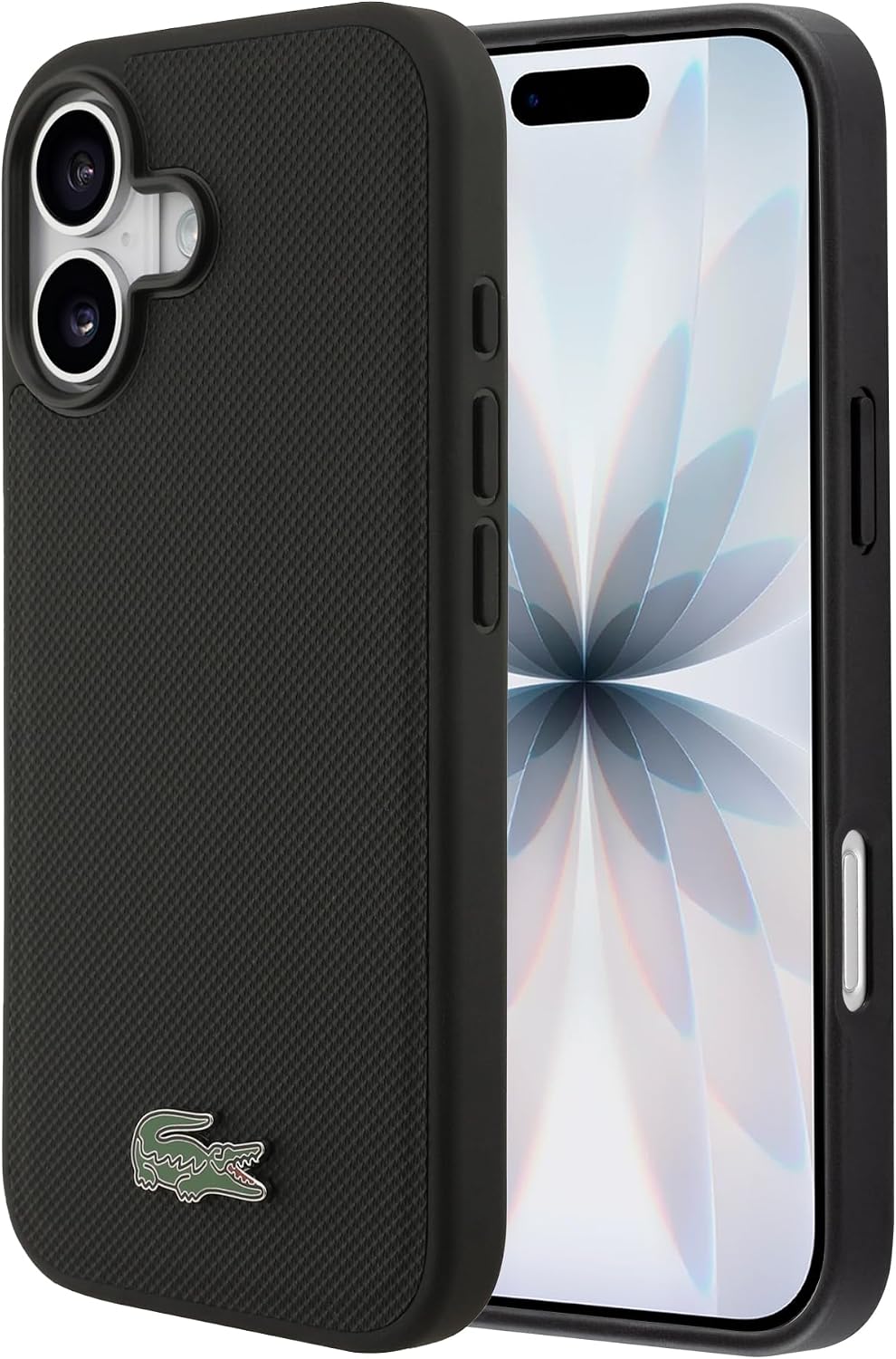 Detalle de LACOSTE LCHMP17SPLAK iPhone 17用ケース MagSafe対応 プチピケPU・ブラック