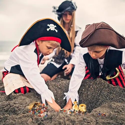 Detalle 2 de Dncvb Kinder Edelsteine ca. 200 Stück Bunt Trommelsteine – natürliche Steine im goldenen Satinbeutel
