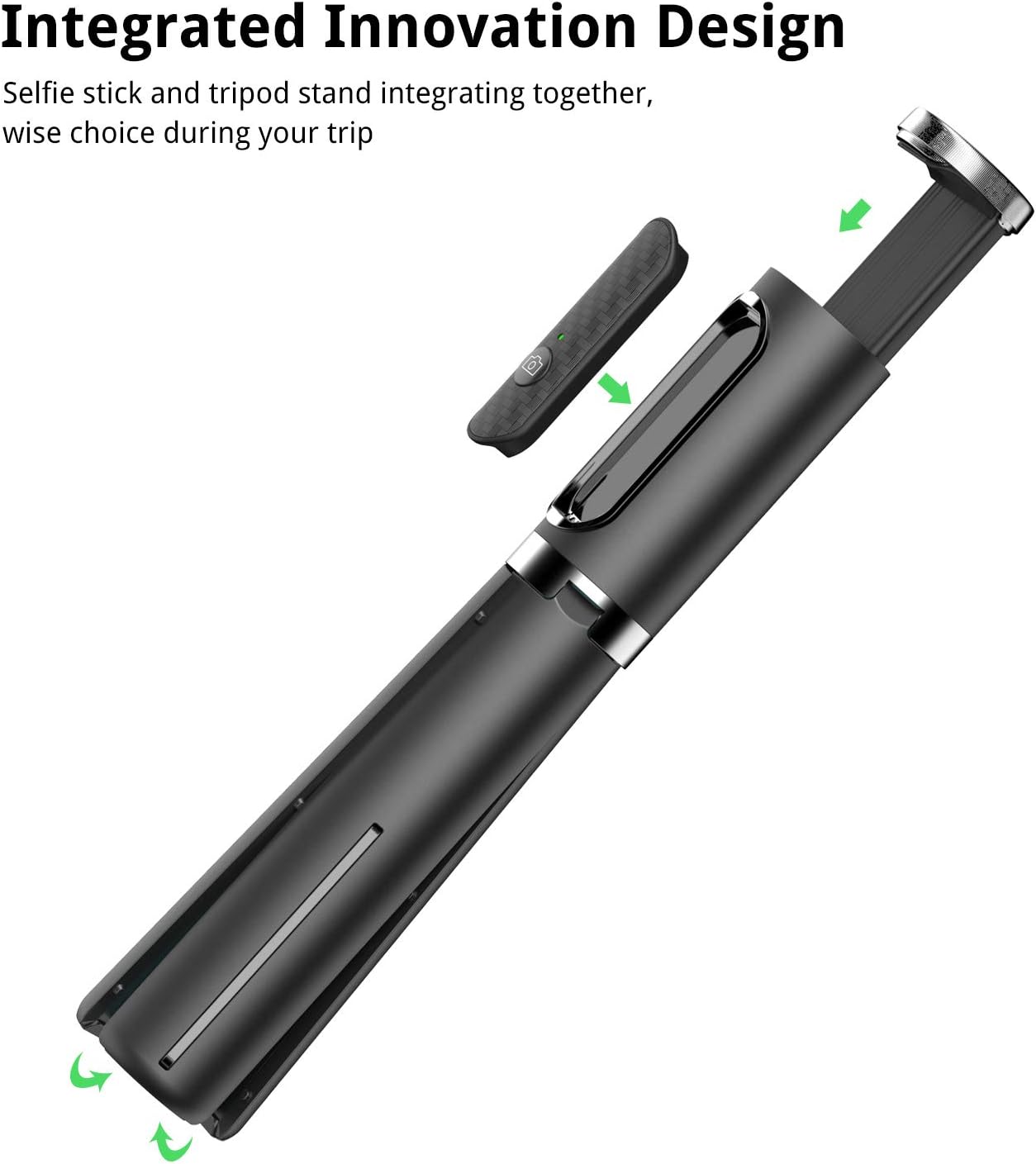 Detalle 2 de ATUMTEK Selfie Stick Tripod 3-in-1 for iPhone/Samsung