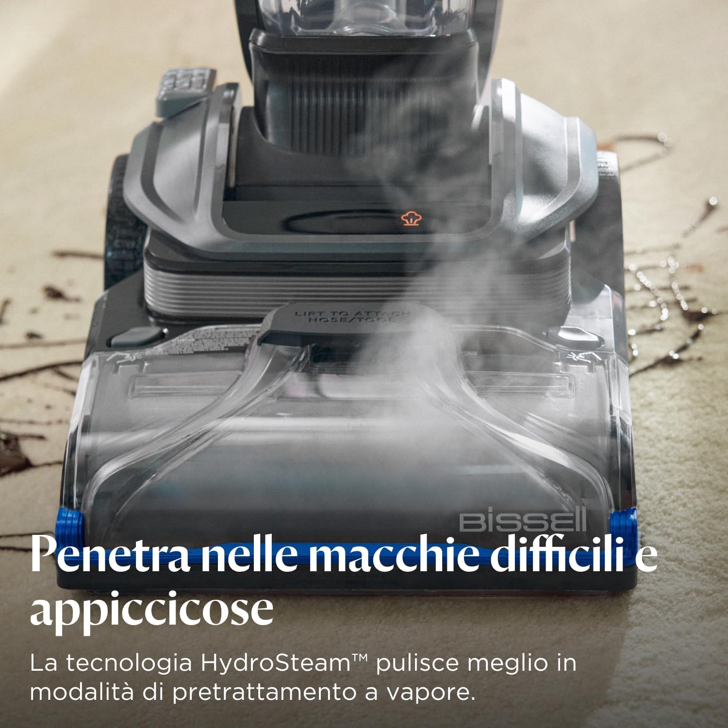 Thumbnail 3 de BISSELL Revolution HydroSteam: Lavapavimenti a vapore per tappeti e tappezzeria, 1300W/3670N