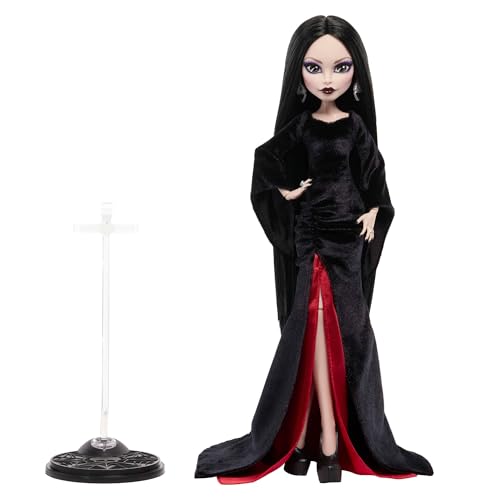 Thumbnail 1 de Monster High x Miércoles: Muñeca Coleccionable Morticia Addams (JLK99) – Vestido de Terciopelo Negro