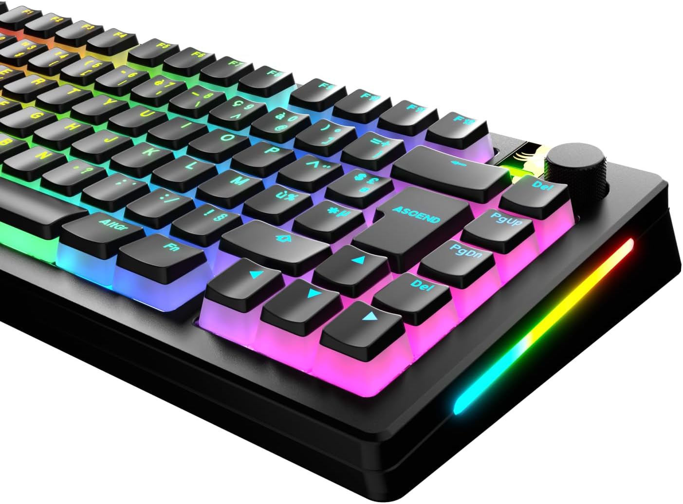 Detalle de Glorious GPBT Aura RGB Touches 60% ⌨