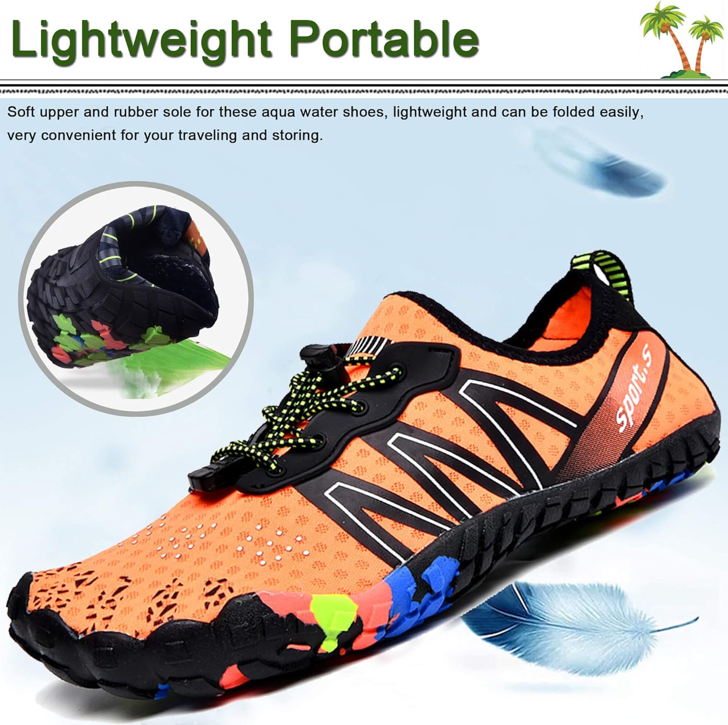Thumbnail 3 de Barefoot Water Shoes for Men, Women and Unisex Aqua Sea Swim Shoes