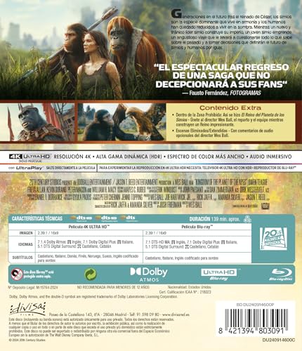 Thumbnail 1 de El Reino del Planeta de los Simios (4K UHD) 📺