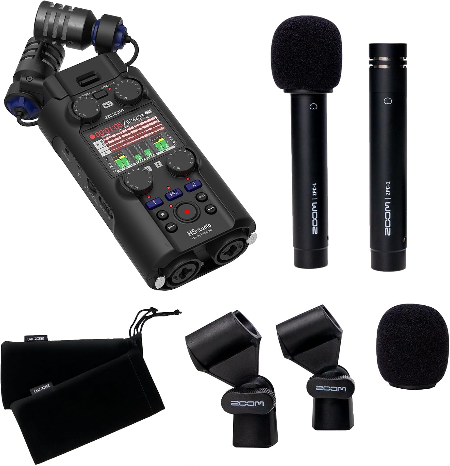 Detalle de ZOOM H5studio ICレコーダーとペンシル型コンデンサーマイクのセット