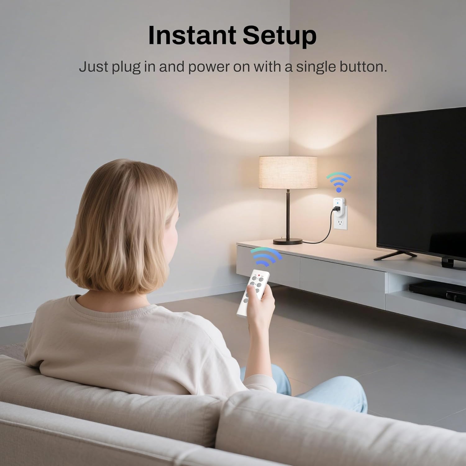 Detalle 2 de BN-LINK ES1513-5-2 Wireless Remote Outlet Kit, 5 Outlets, 2 Remotes