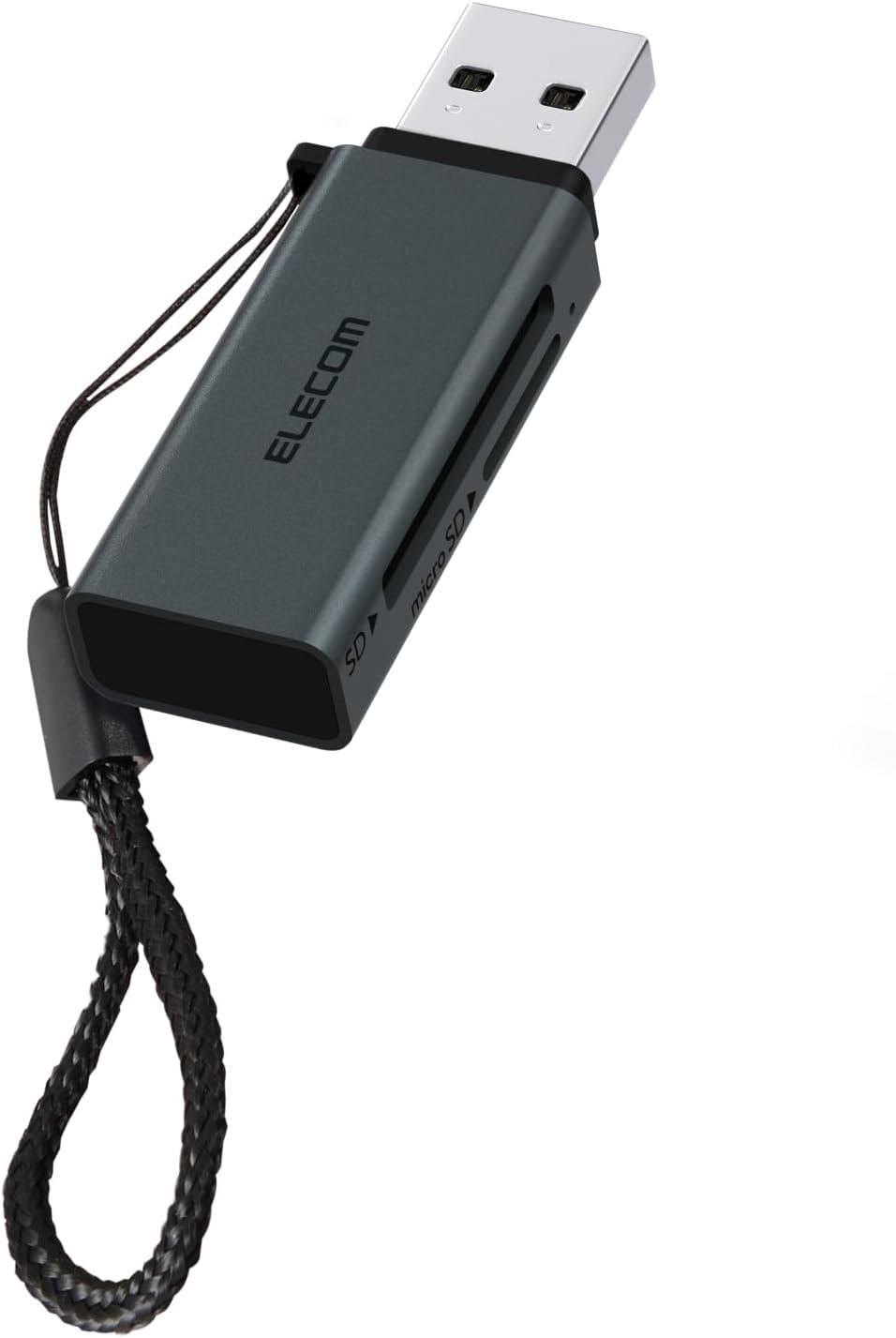 Detalle de エレコム MR3-D20EBK USB-Aカードリーダー SD・microSD対応、5Gbps接続・2スロット搭載