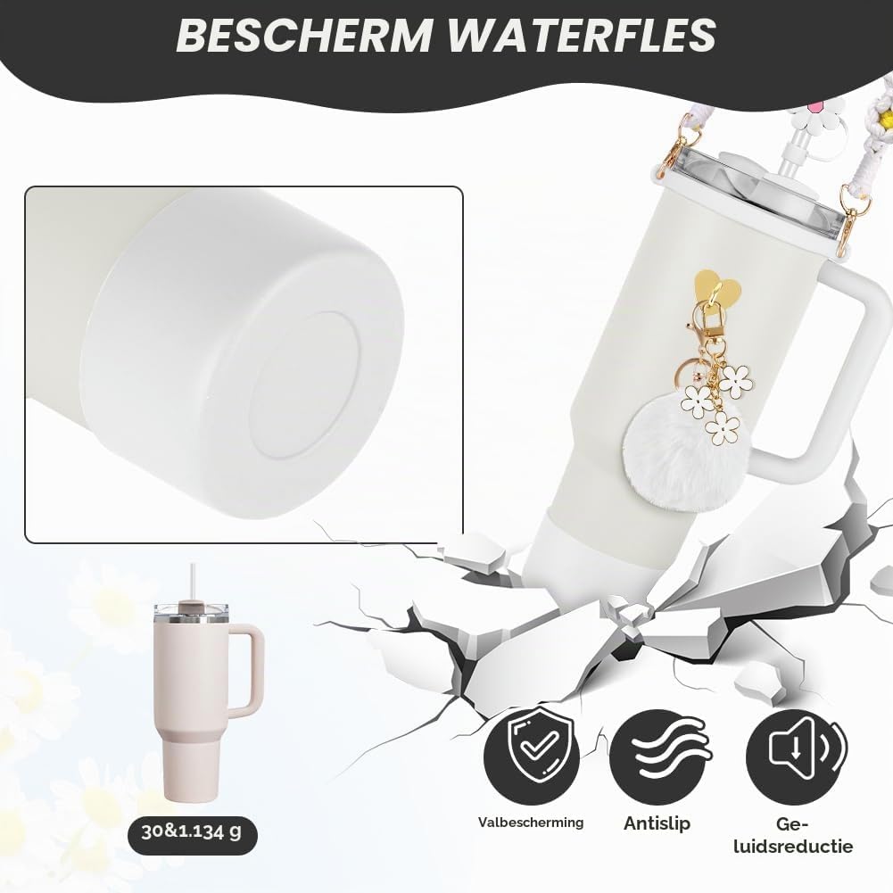 Thumbnail 4 de AUAUY accessoireset voor Stanley Cup 30/40 oz met siliconen bescherming