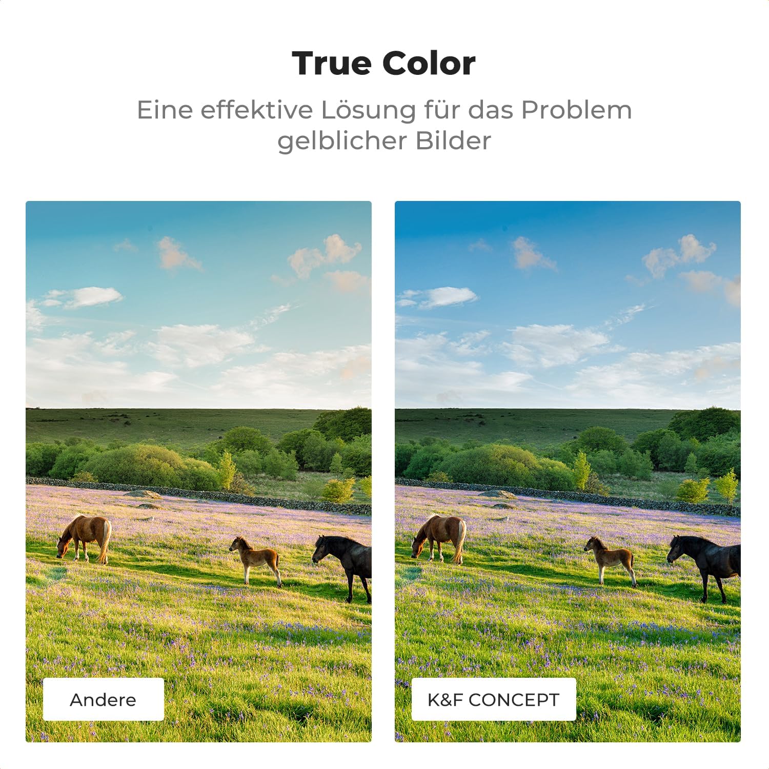 Thumbnail 2 de K&F CONCEPT Ultra-niedrige Reflexion & True Color Variable ND-Filter 49 mm (ND2–32) Nano Xcel