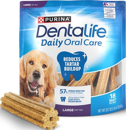 Detalle de Dentalife Daily Dental Chews for Large Dogs, 18 ct Pouch (Purina Dentalife)
