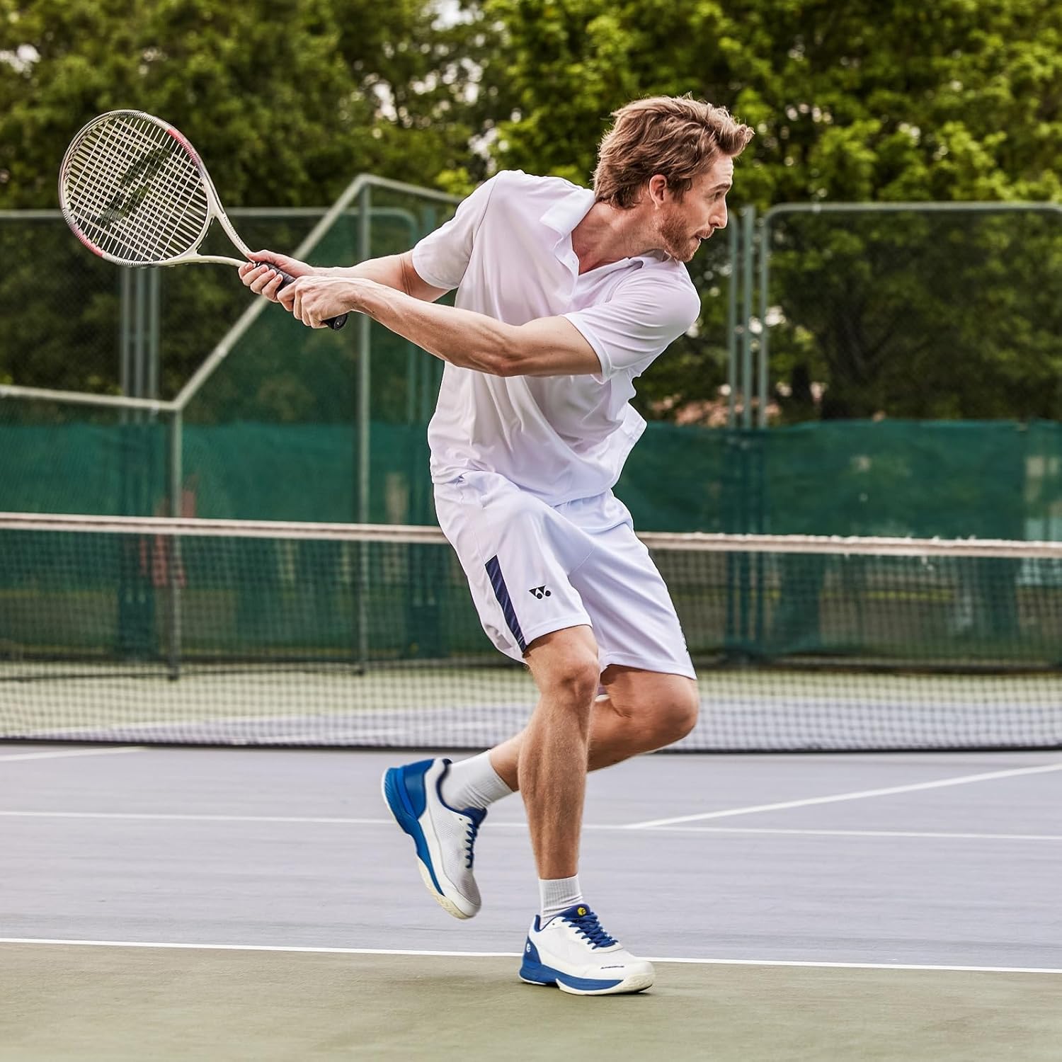 Thumbnail 1 de FitVille Wide Pickleball Shoes for Men — Amadeus Tennis V2 with ArchSupport & Wide Toe Box