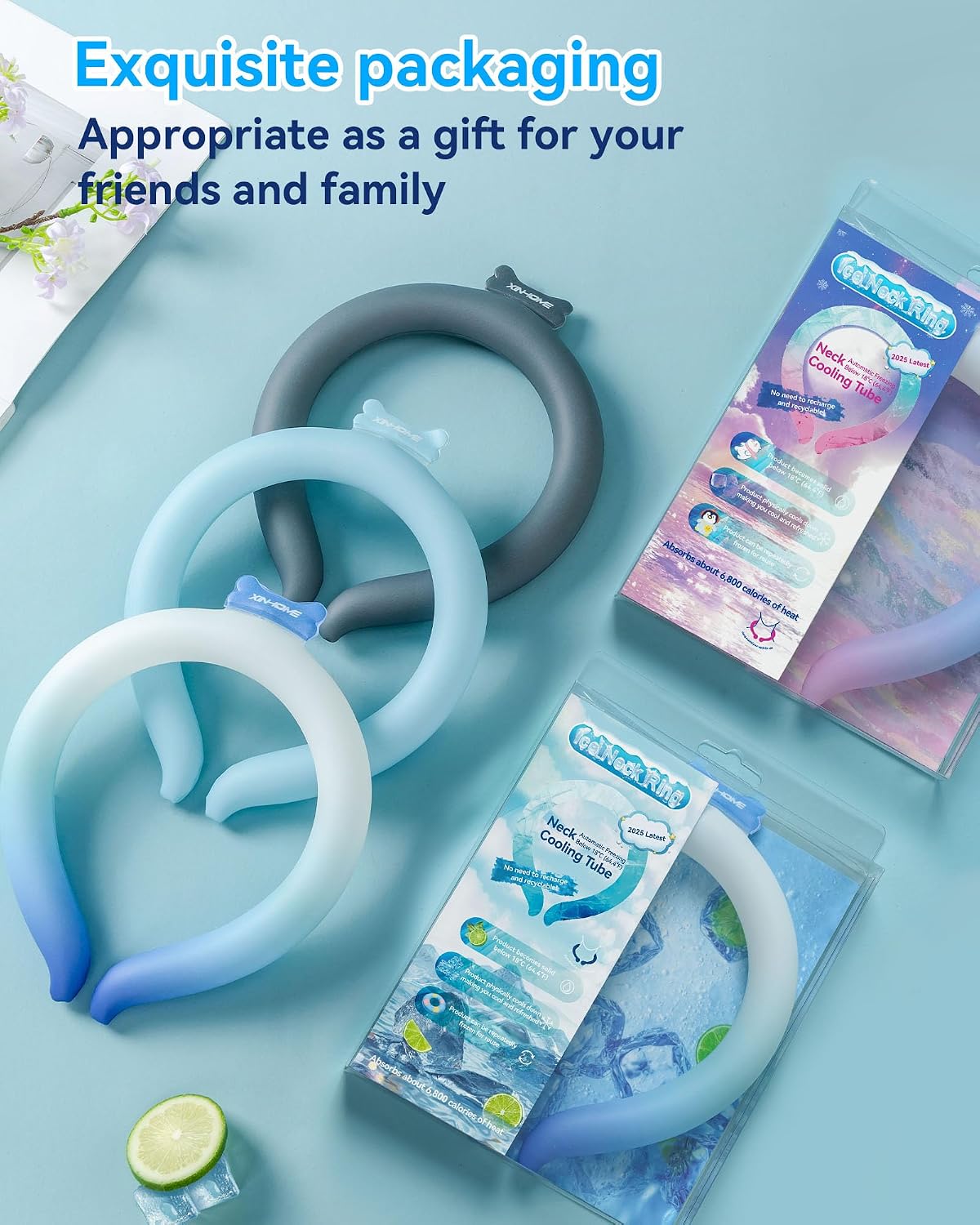 Thumbnail 1 de Neck Cooling Tube Wraps Ice Ring Neck Cooler