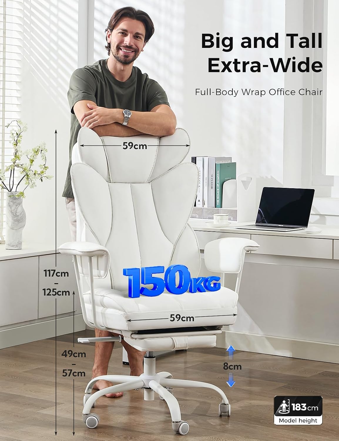 Detalle de LukkDys Executive ergonomic office chair