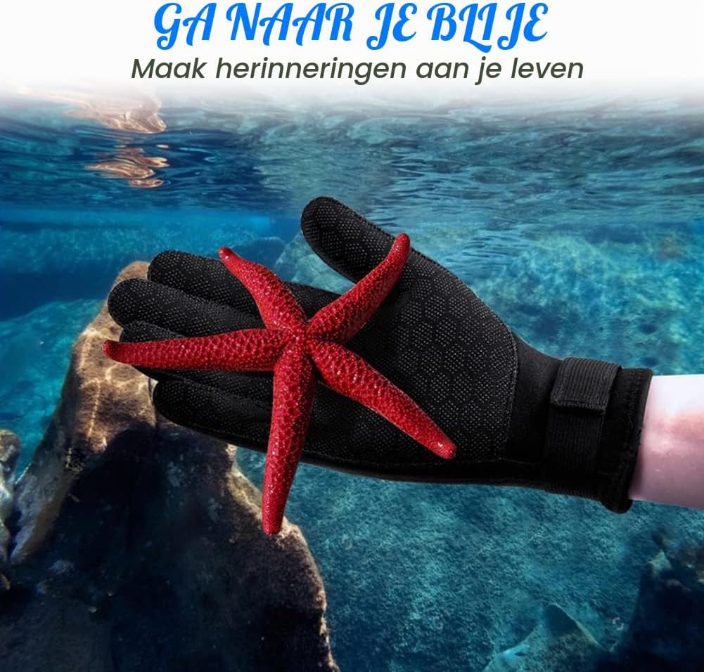 Detalle 2 de AUAUY neopreen duikhandschoenen voor volwassenen, 3 mm en antislip