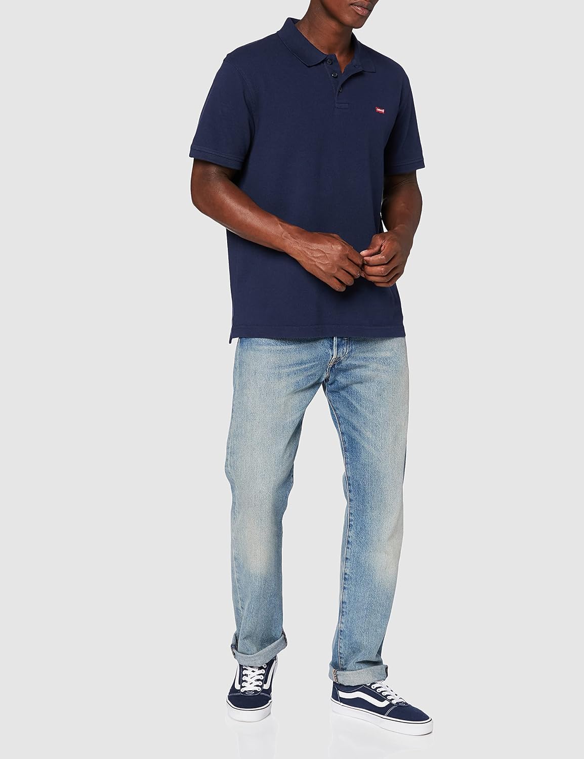 Detalle de Levi's Housemark Polo Chemise Homme — polo élégant et polyvalent