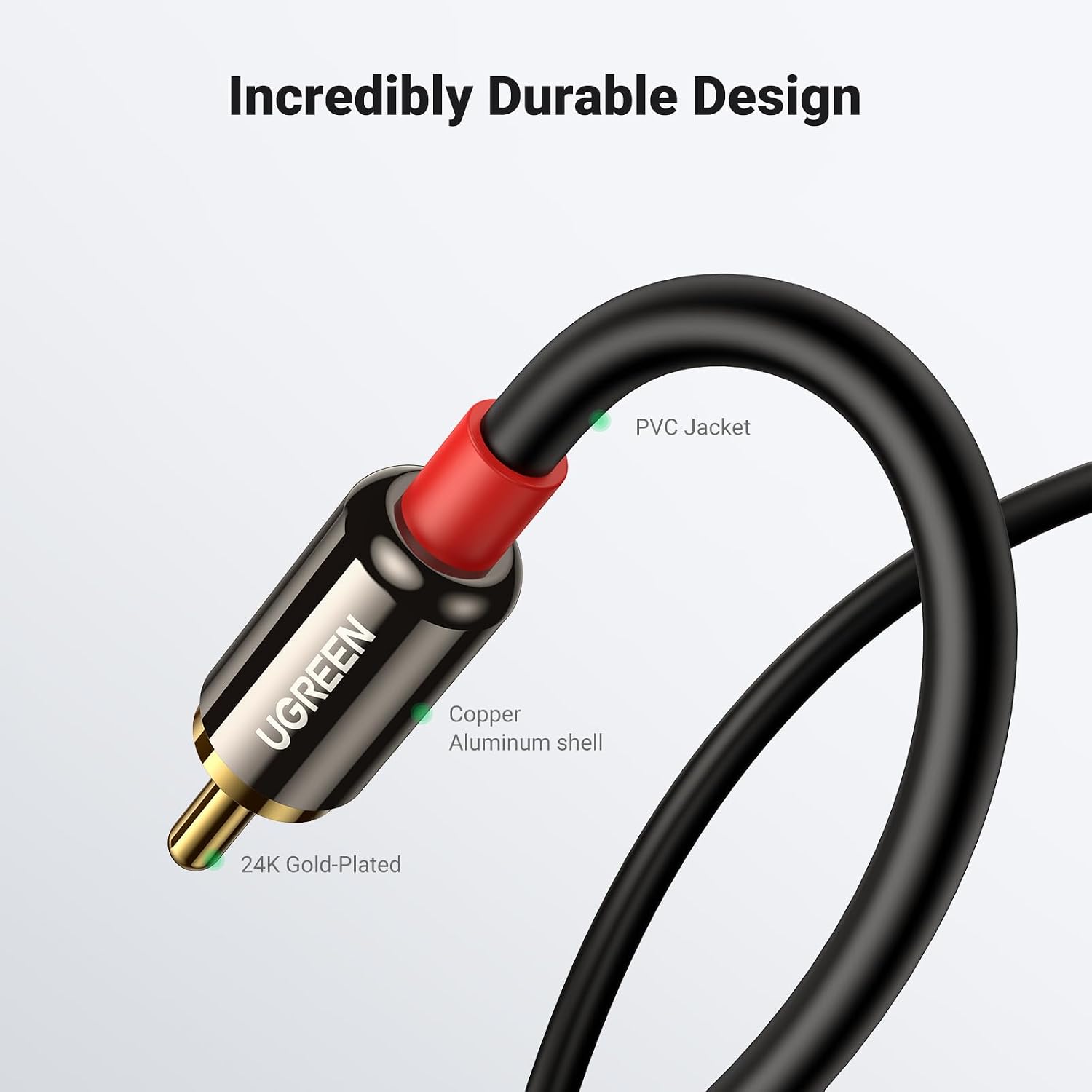 Thumbnail 5 de UGREEN RCA to 3.5mm cable 5m for audio