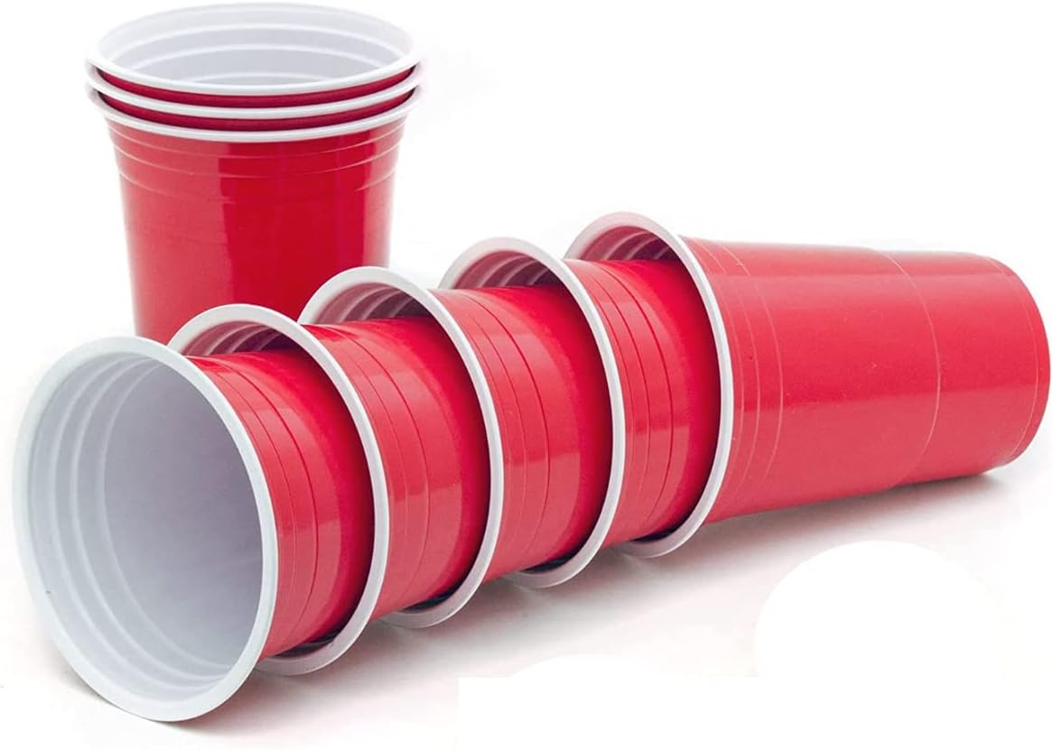 Detalle 2 de GOODS+GADGETS Reusable Party Cups, 473 ml, Red, Thick-Walled