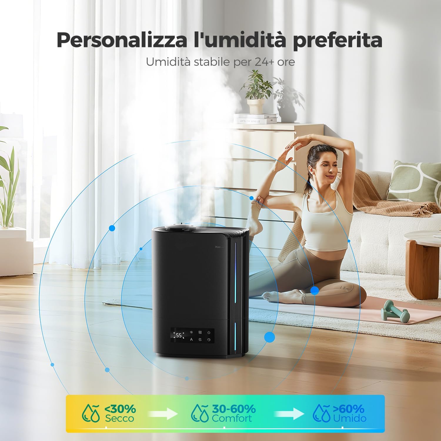 Thumbnail 4 de AROEVE Umidificatore Ambiente 6L 🌫