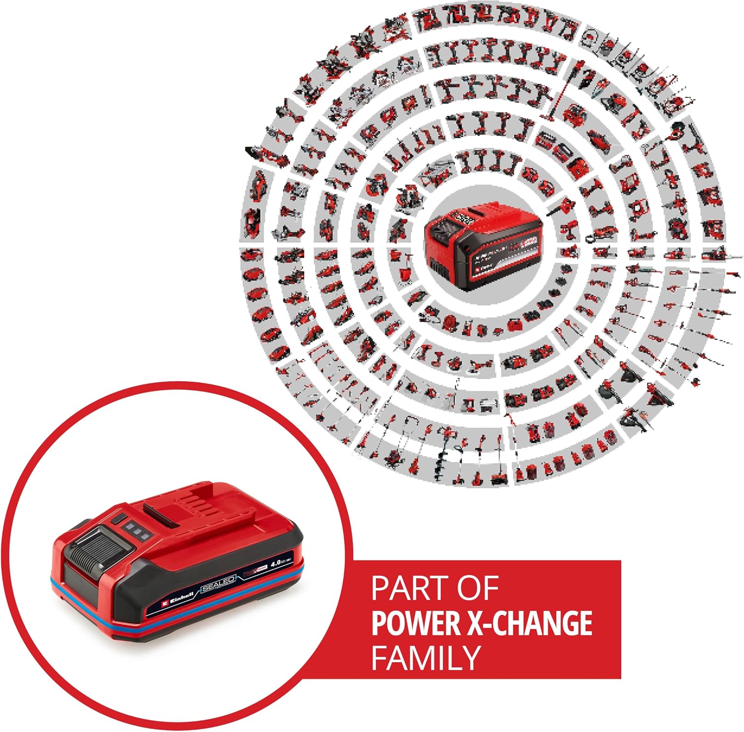 Thumbnail 2 de Einhell Sealed Power X-Change Plus 4,0 Ah batterie étanche
