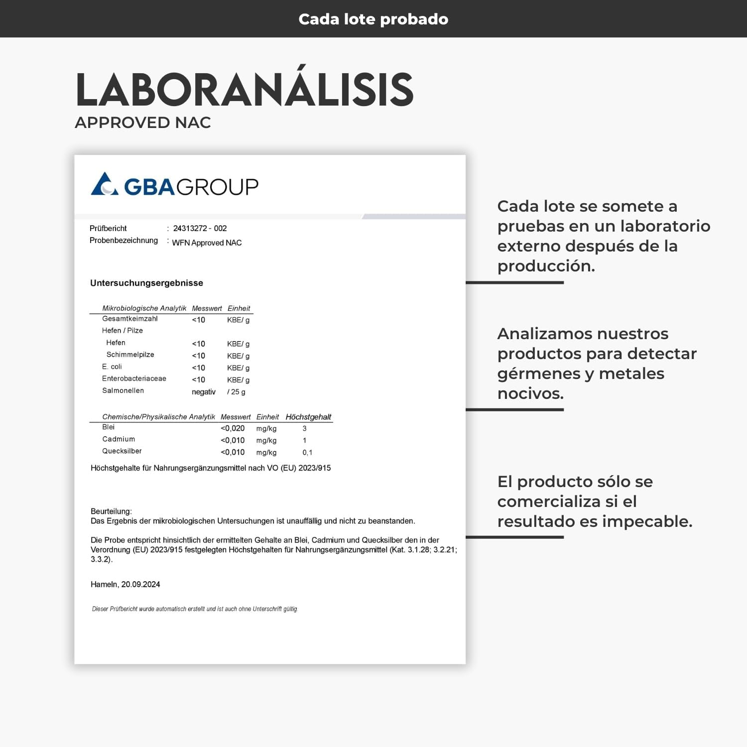 Thumbnail 5 de WFN Approved NAC 800 mg 🌱 Cápsulas veganas, 365 dosis en Alemania