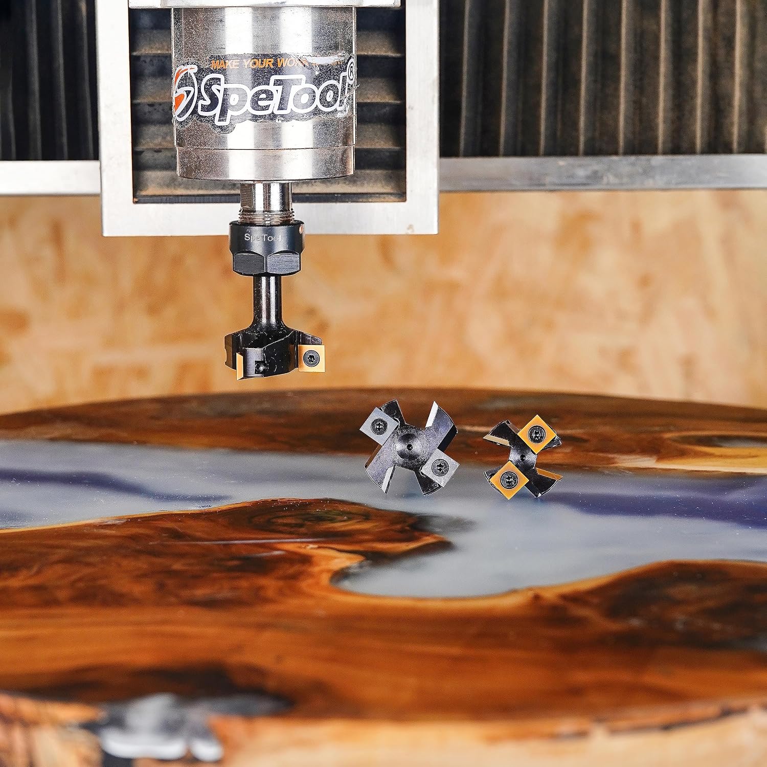 Thumbnail 6 de SpeTool IP2F-38.1-D8-G vlakfrees, 8 mm schacht en ATS-wisselplaten
