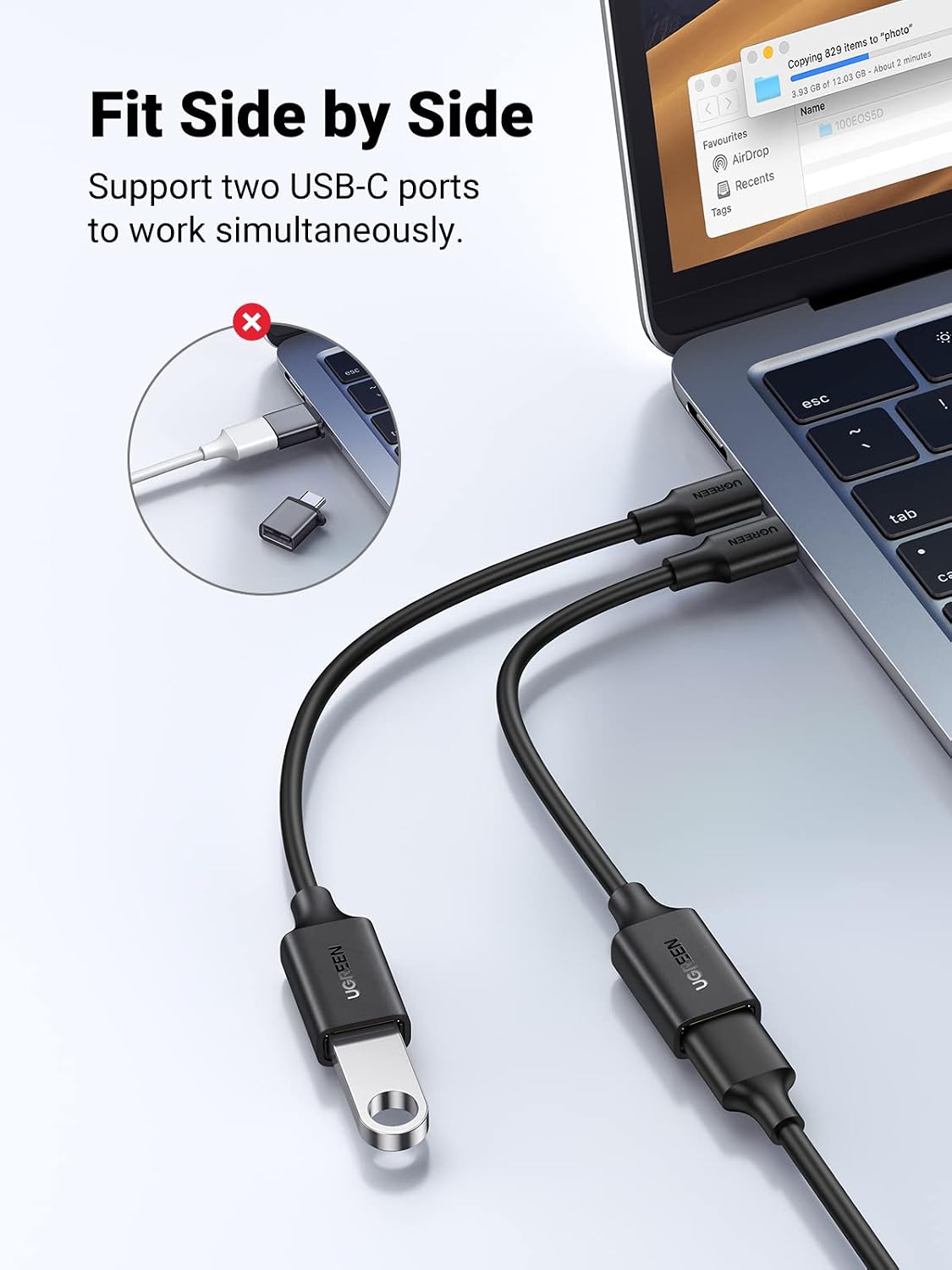 Thumbnail 4 de UGREEN USB-C OTG adapter, 15 cm