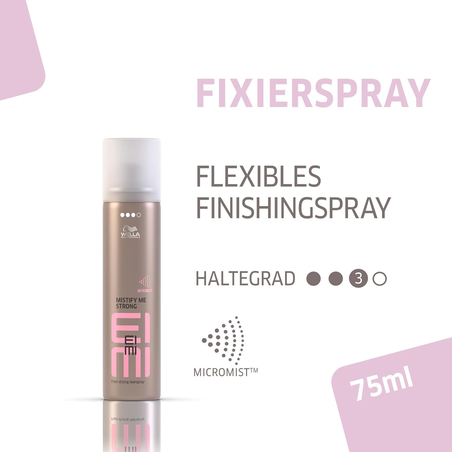 Thumbnail 1 de Wella EIMI Mistify Me Strong – schnelltrocknendes Haarspray mit leichtem Fixing-Effekt (75 ml)
