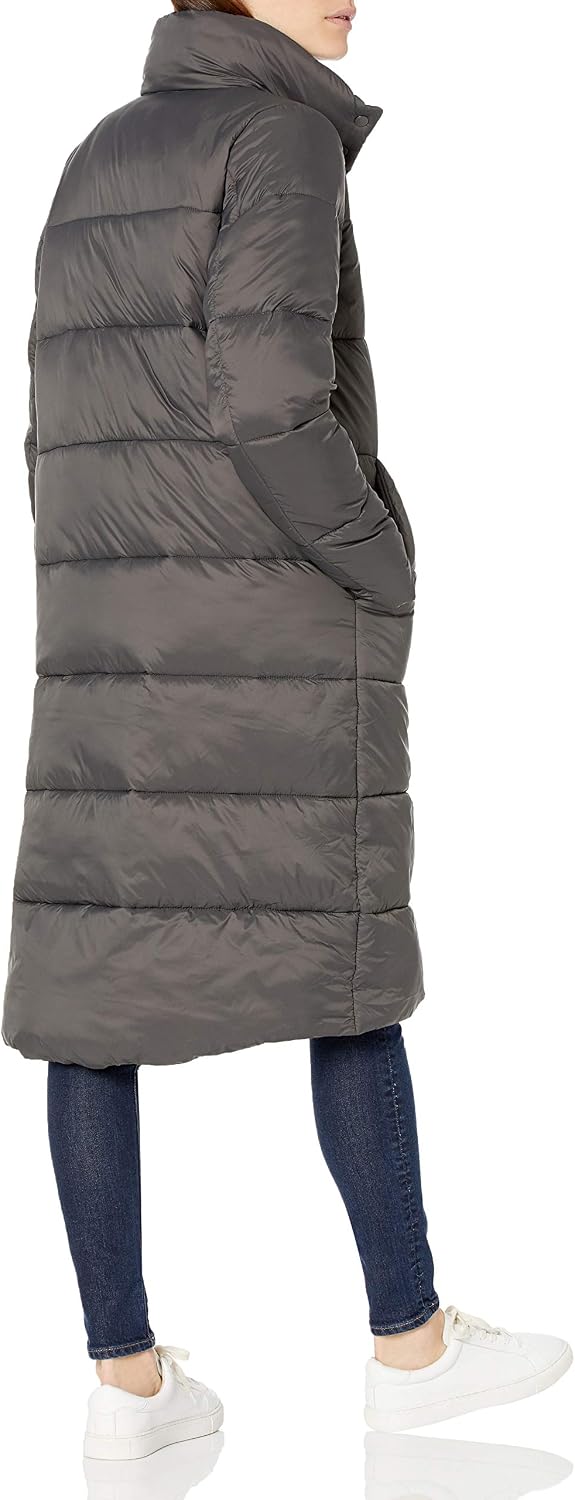Detalle 2 de Amazon Essentials Damen langer Steppmantel