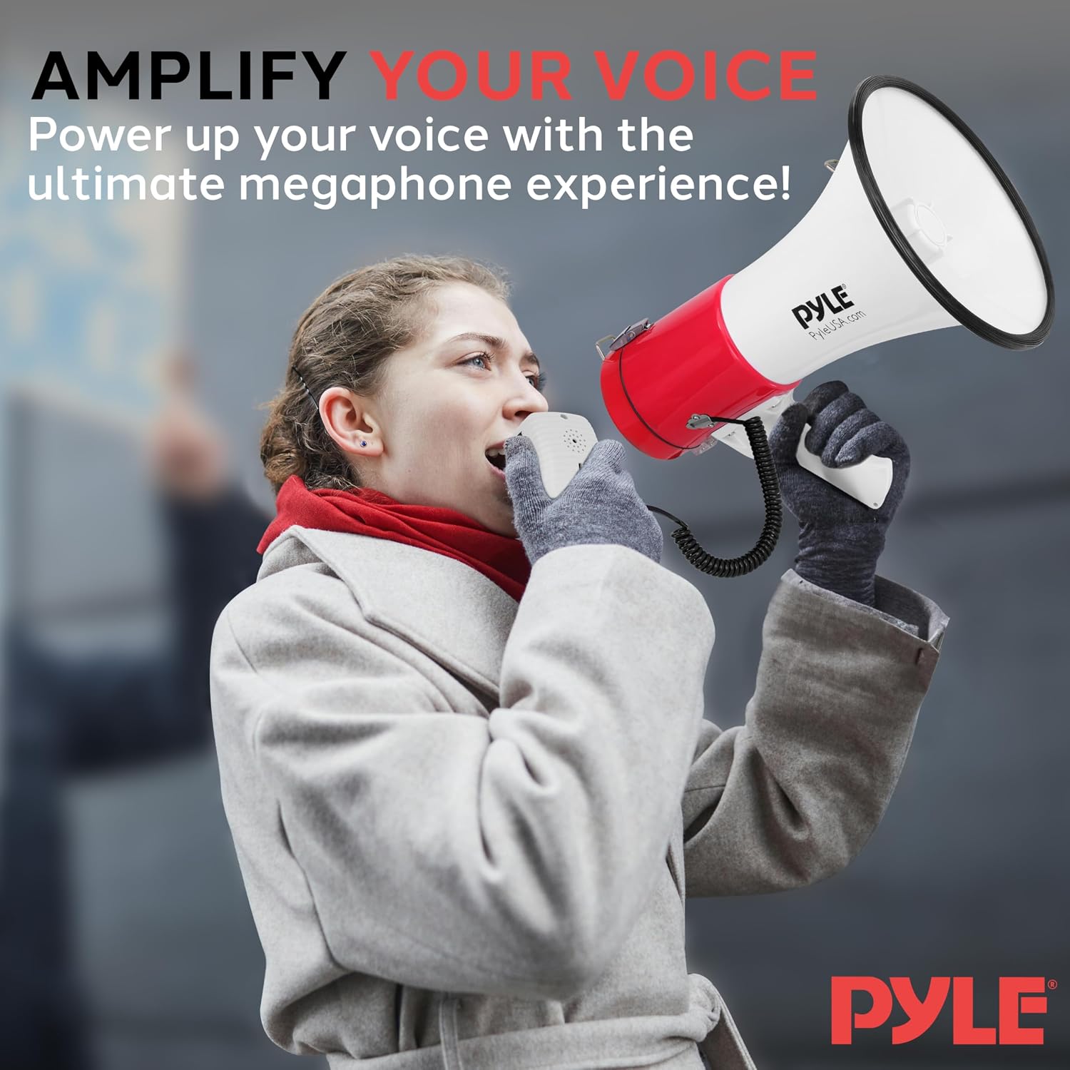 Thumbnail 5 de Pyle Megaphone Speaker with Siren
