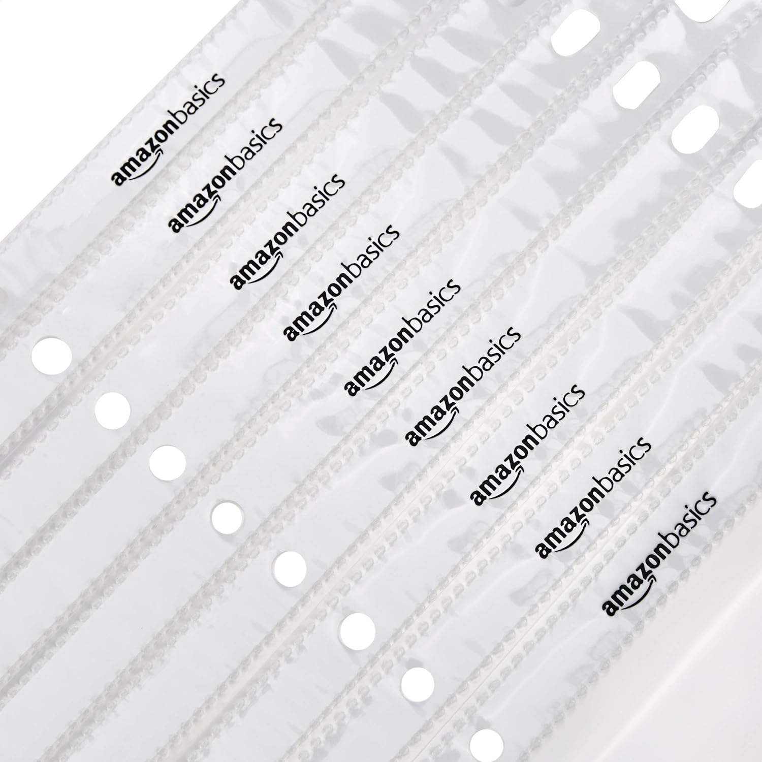 Detalle de Amazon Basics 3-Ring Binder Sheet Protectors, Heavyweight Polypropylene, 8.5 x 11 inches (100-pack)