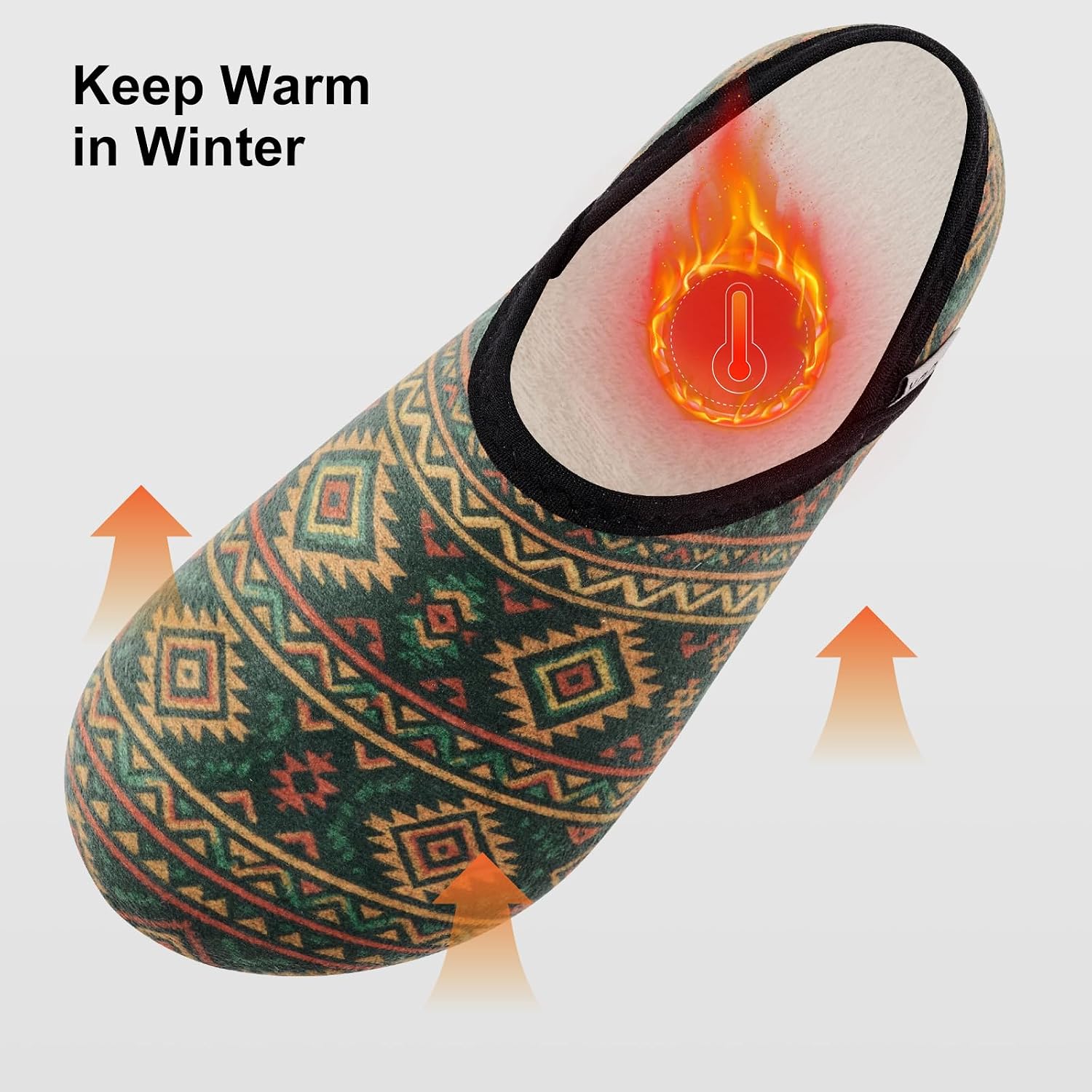 Detalle de VIFUUR Fuzzy House Slippers