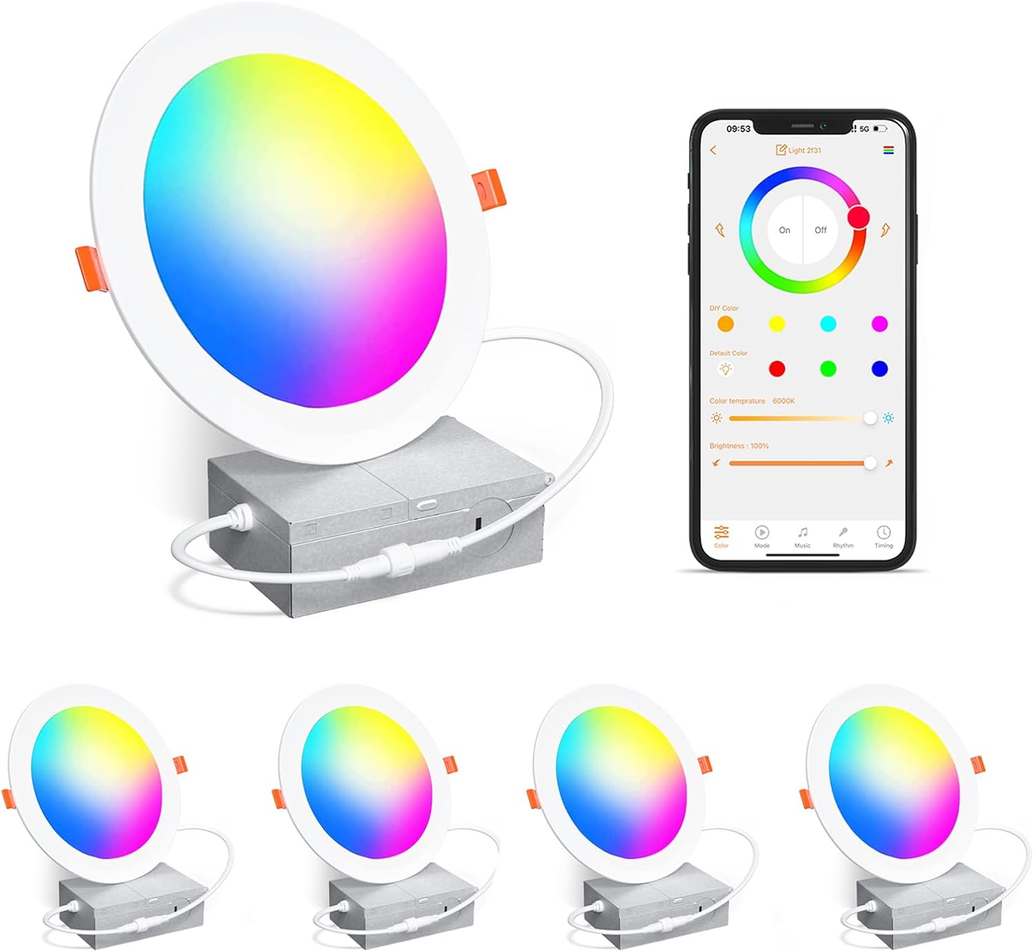 Detalle de ChangM Smart Recessed Lights 4-inch