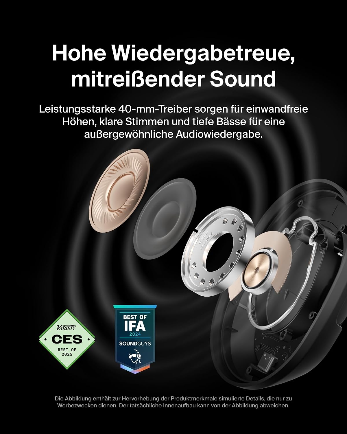 Detalle 2 de Belkin SoundForm Isolate Kopfhörer kabellos
