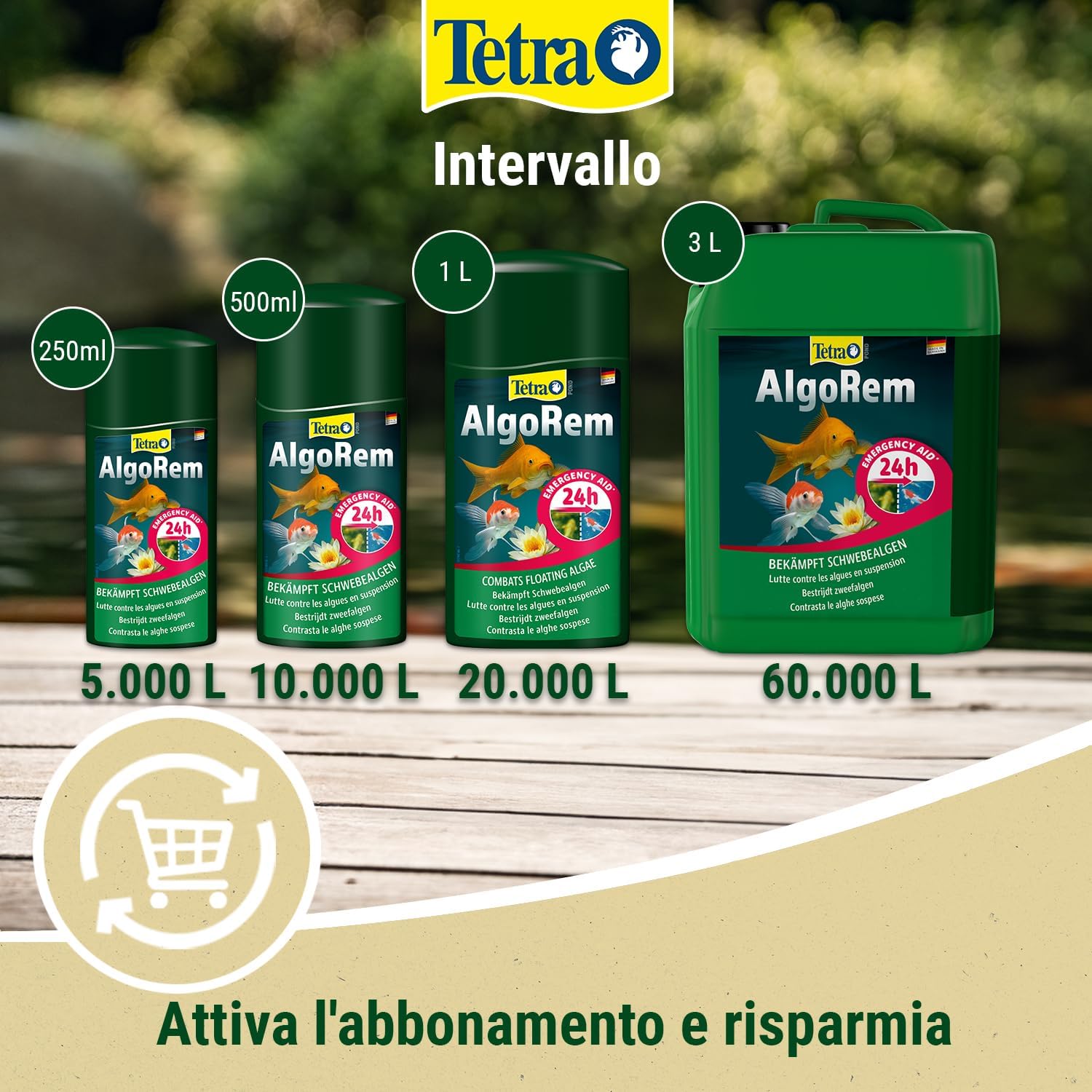 Thumbnail 5 de Tetra Pond AlgoRem 500 ml: rimuove rapidamente le alghe sospese per un laghetto limpido