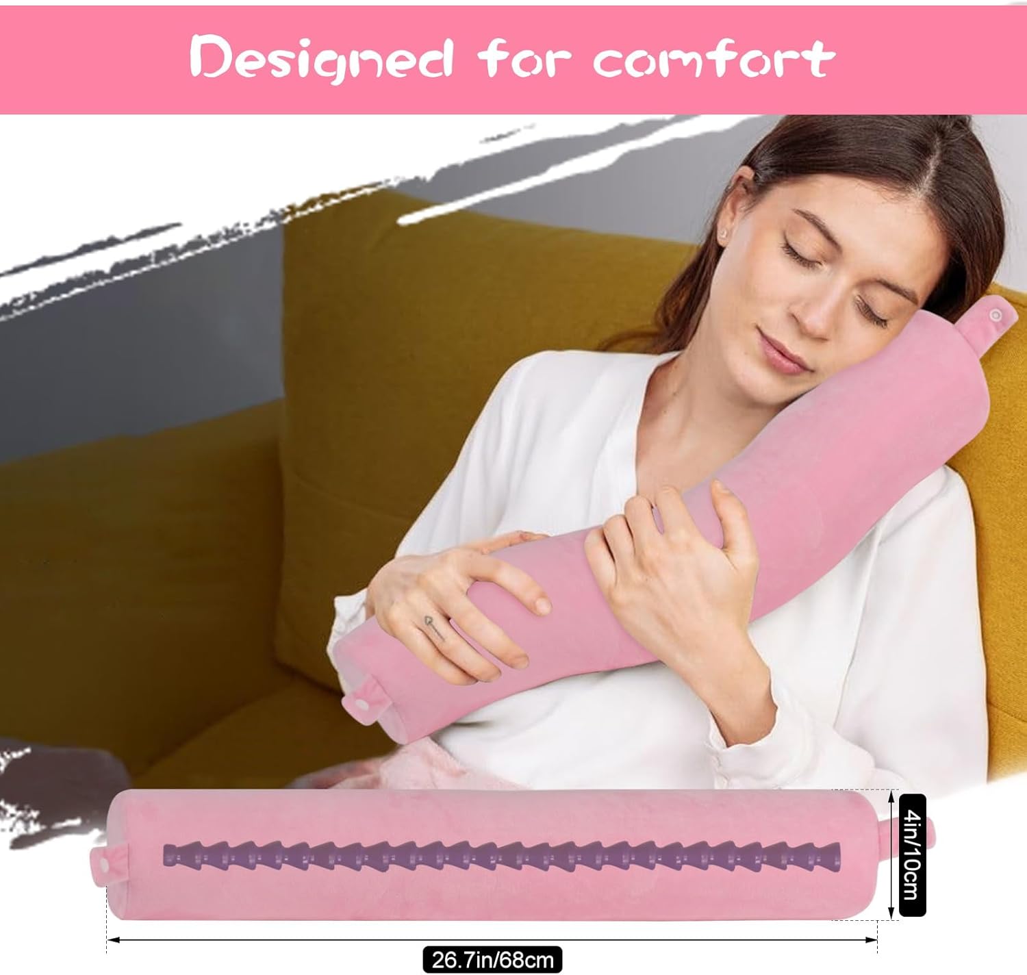 Detalle 2 de Travel neck pillow for flights, 3-piece set