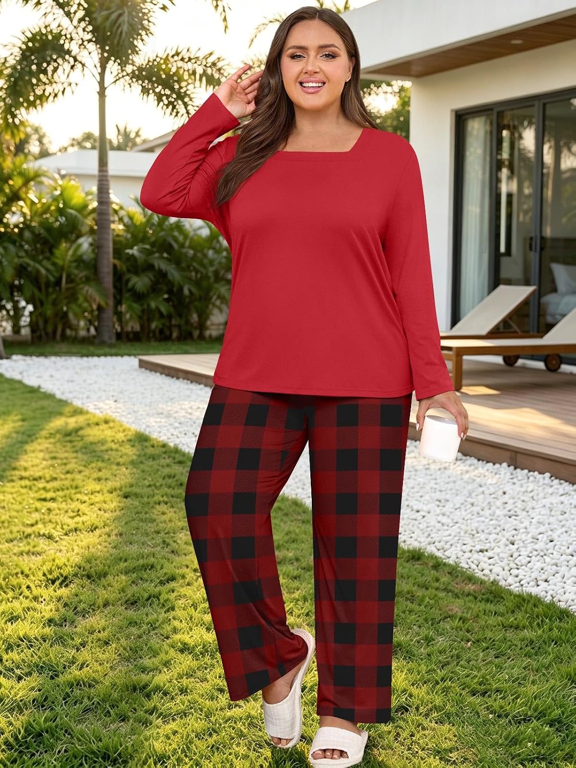 Thumbnail 4 de HOTGIFT Women's Pajama Set 95% Rayon